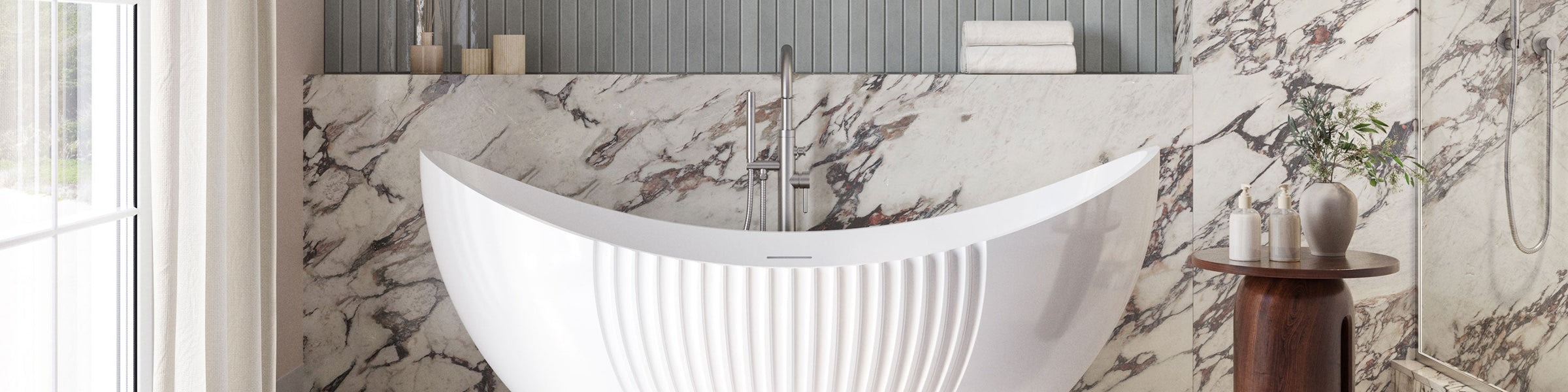 MAIDSTONE | DXV Fluted Bathtubs