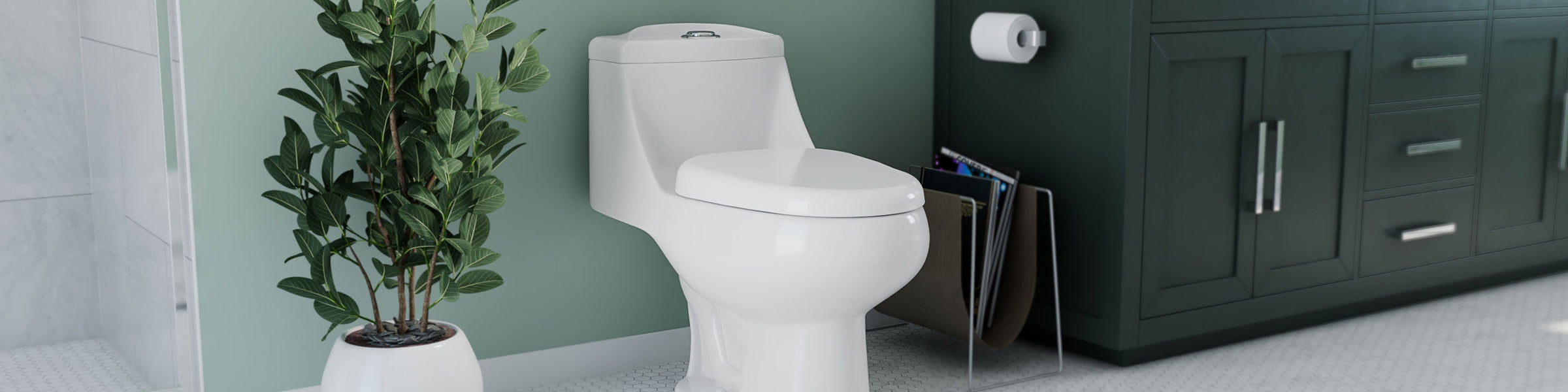 One-Piece Toilets