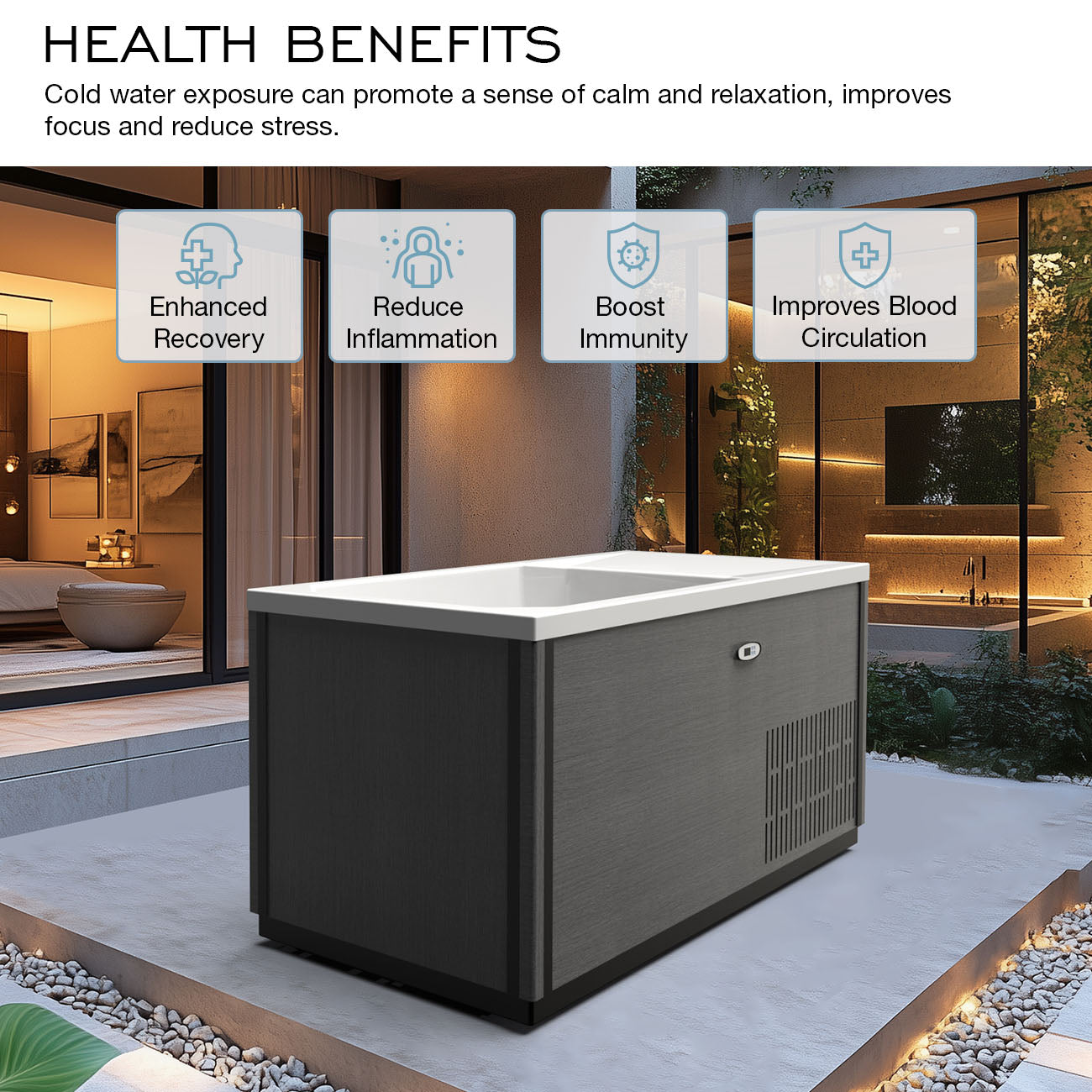 Revive Freestanding Cold & Hot Plunge Bath | Maidstone Supply