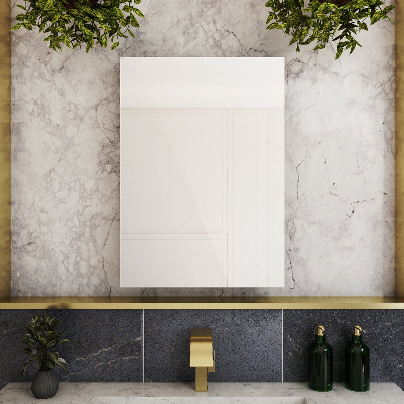 Corvina 20 x 28 Inch Single Door Medicine Cabinet | Alternative Image 02