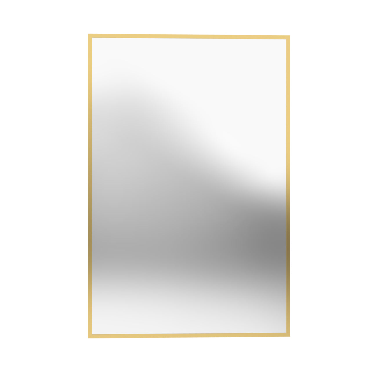 Eria 24 by 36 Inch Rectangle Mirror - Brushed Brass Frame | Alternative Image 01 | finish:Brushed Brass