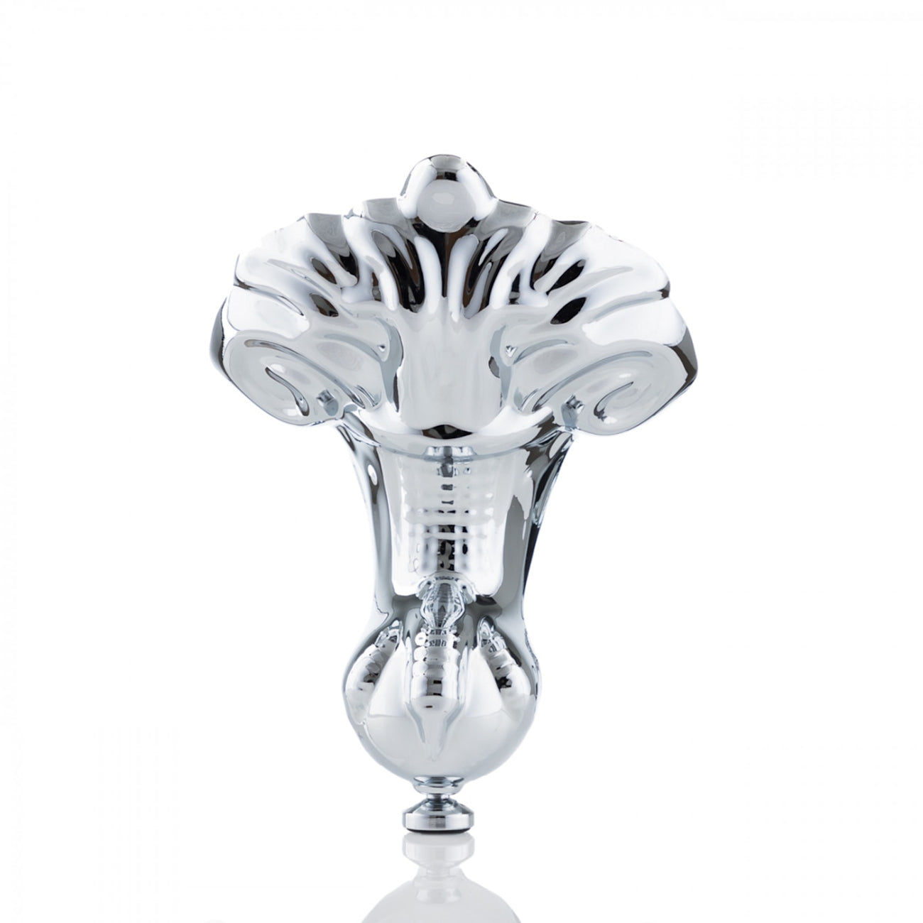 Dillion II 69 Inch Acrylic Double Slipper Clawfoot Tub - Imperial Ball and Claw Feet - Chrome | Alternative Image 04 | foot finish:Chrome