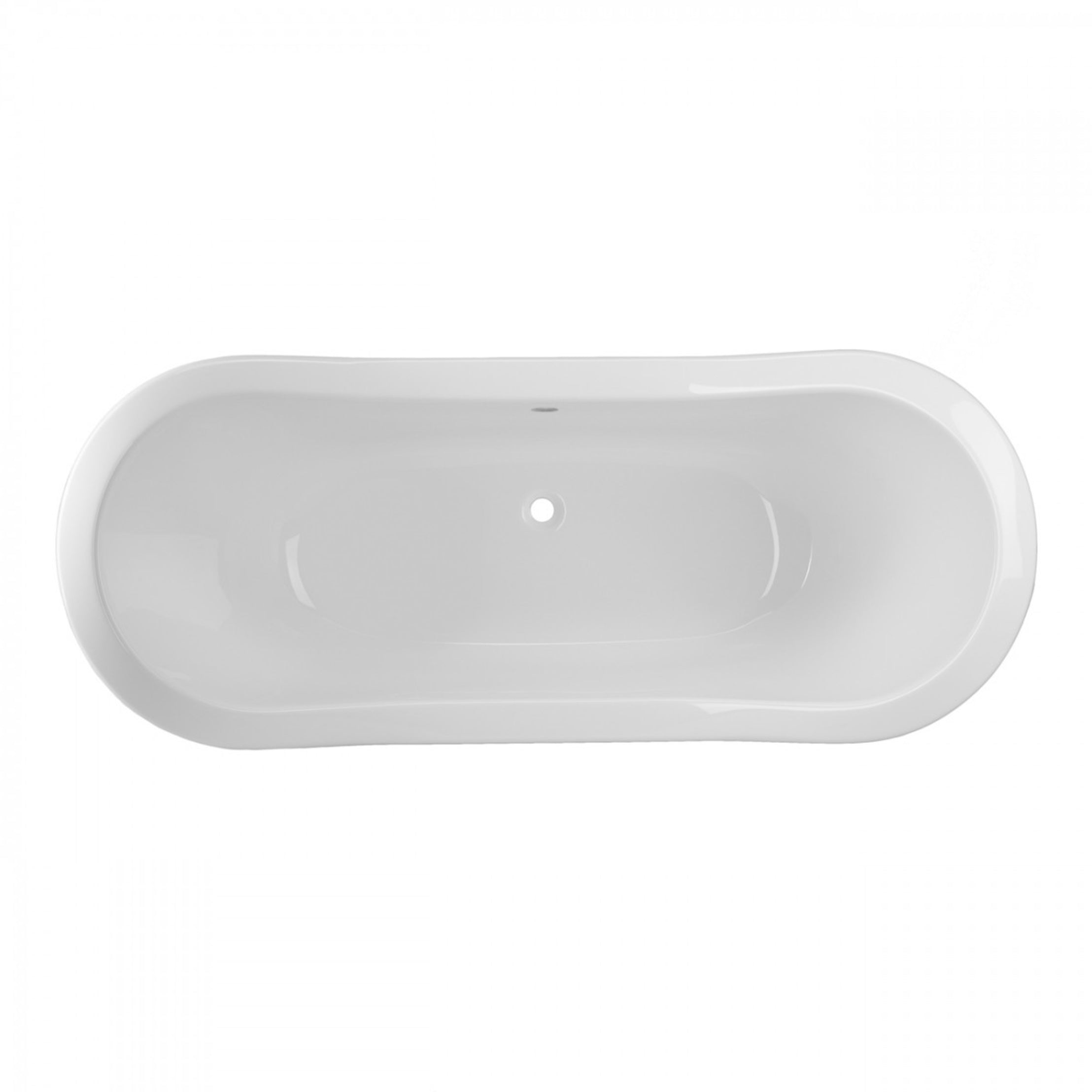 Amandine II 72-Inch Acrylic Double Slipper Clawfoot Tub - No Faucet Drillings - Imperial Ball and Claw Feet | Alternative Image 04 | length:72 | faucet centers:None | foot finish:Polished Nickel