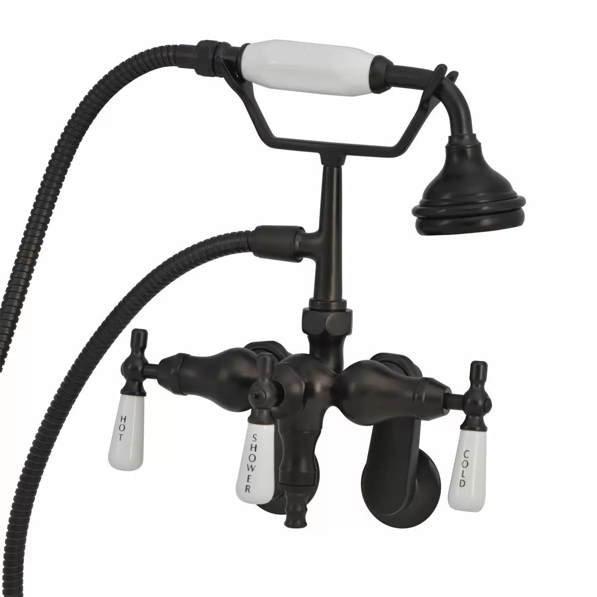 Tub Wall Mount English Telephone Faucet - Down Spout | Alternative Image 01 | finish:Oil Rubbed Bronze