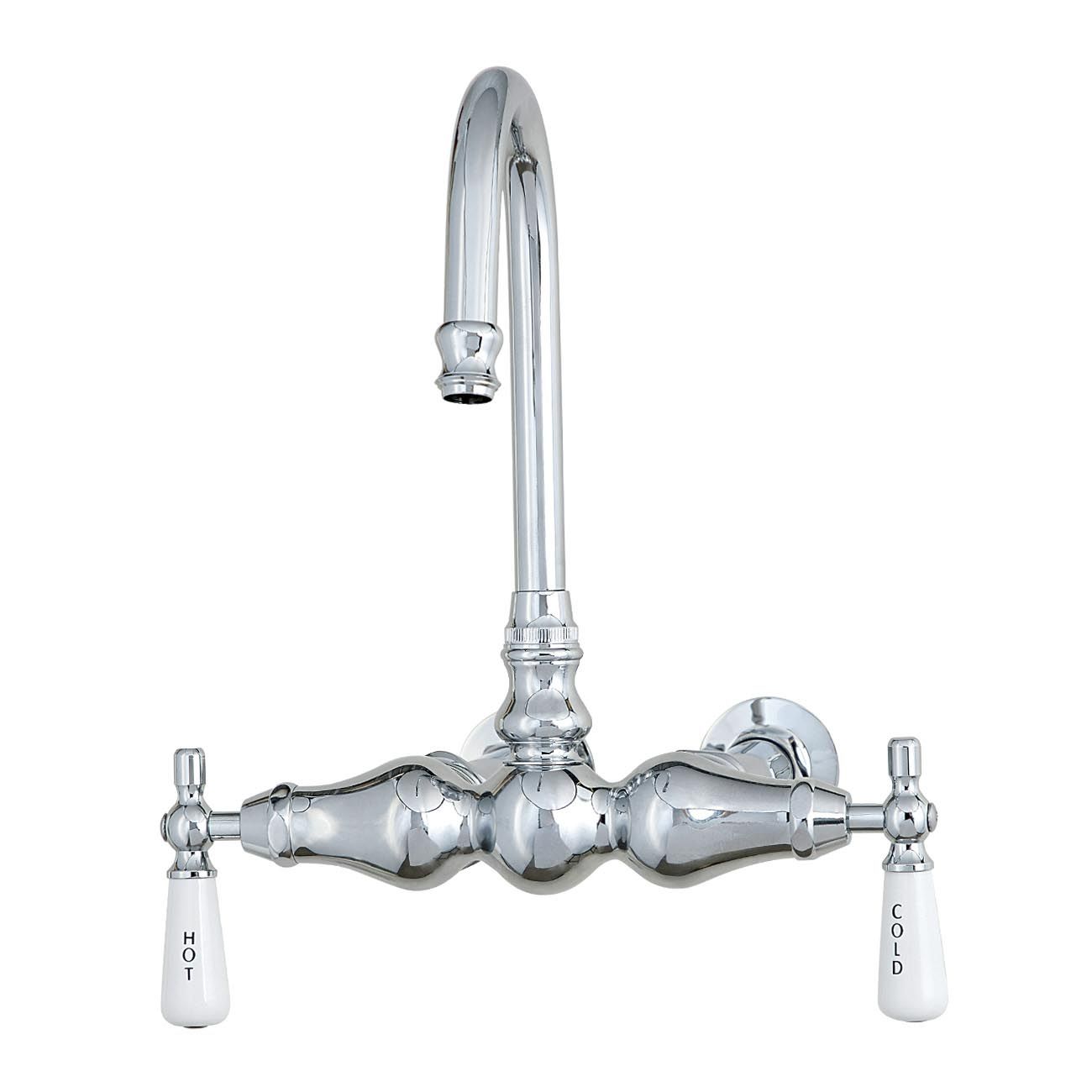 Wall Mount Faucet - Gooseneck Spout | Alternative Image 01 | finish:Chrome