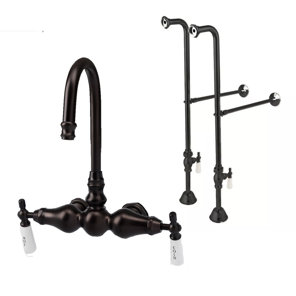Freestanding  Faucet - Gooseneck Spout | Alternative Image 01 | finish:Oil Rubbed Bronze