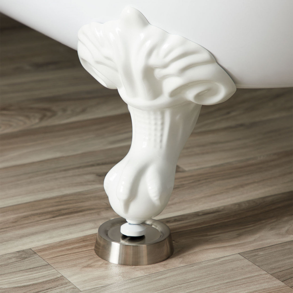Clawfoot Tub Foot Coasters - Brushed Nickel | Alternative Image 01 | finish:Brushed Nickel