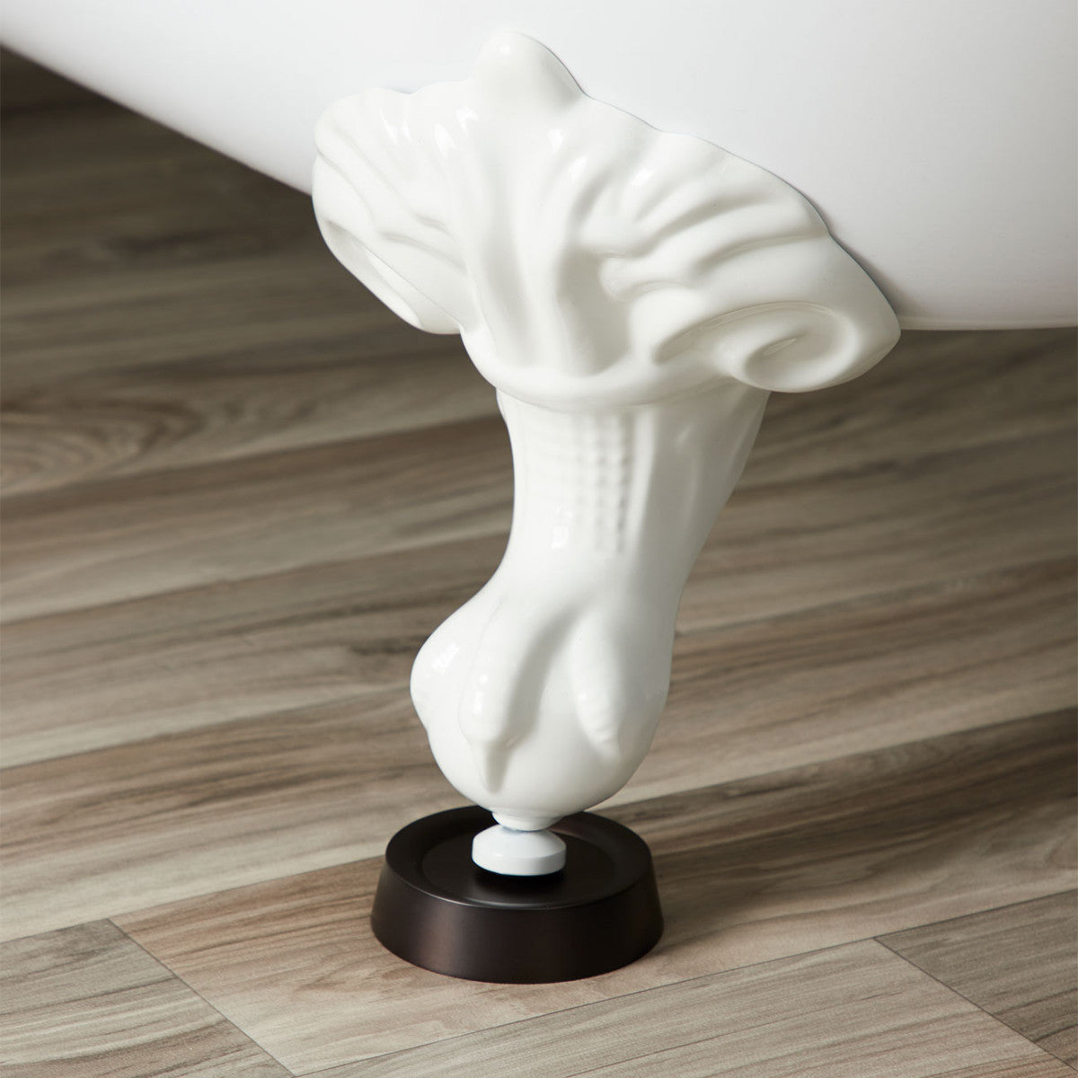 Clawfoot Tub Foot Coasters - Oil Rubbed Bronze | Alternative Image 01 | finish:Oil Rubbed Bronze