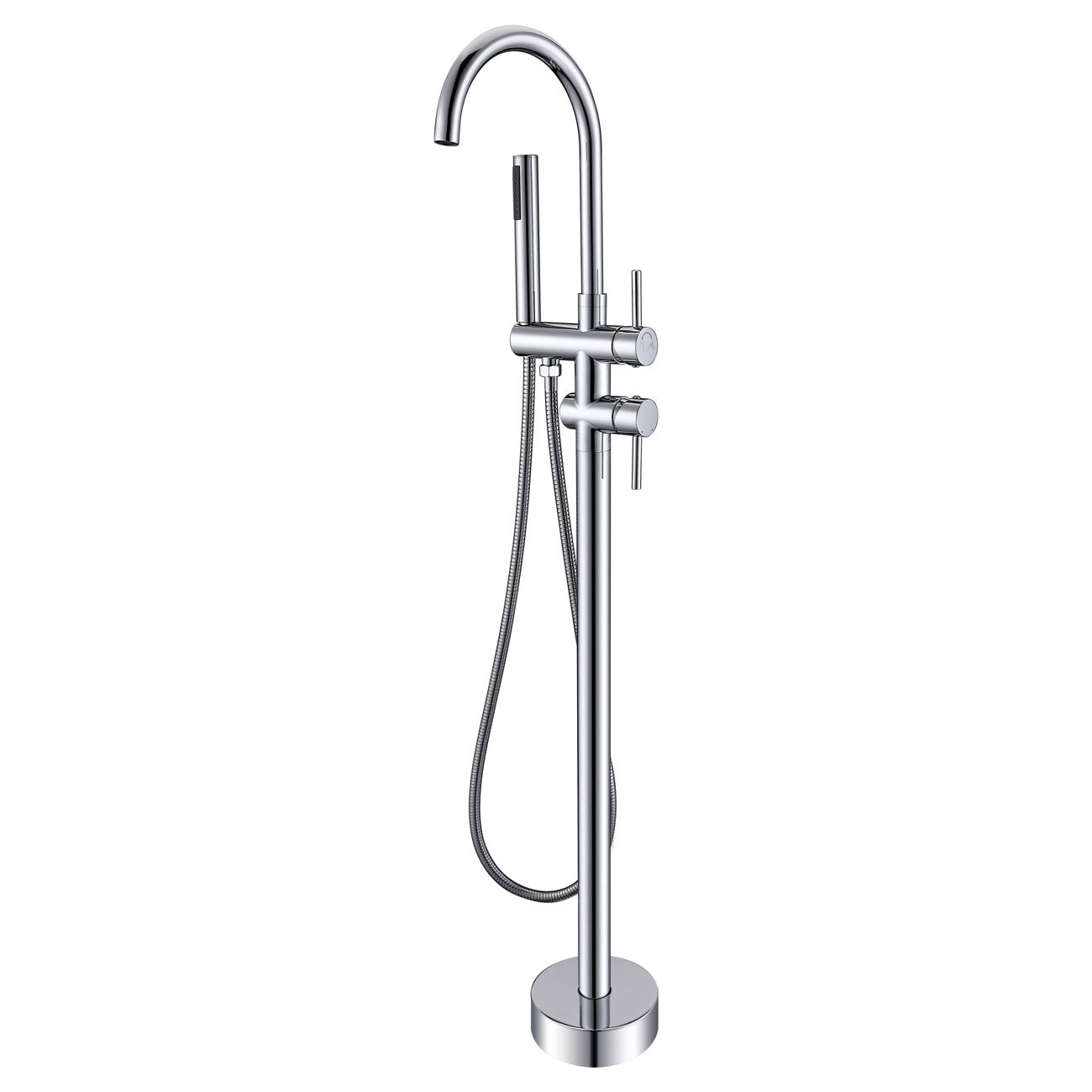 Contemporary High Flow Freestanding Bathtub Faucet - Chrome | Alternative Image 01 | finish:Chrome