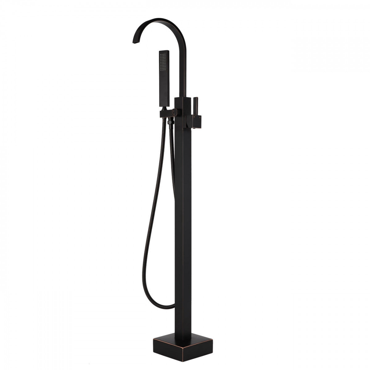 Contemporary Freestanding Gooseneck Tub Faucet - Chrome | Alternative Image 03 | finish:Chrome