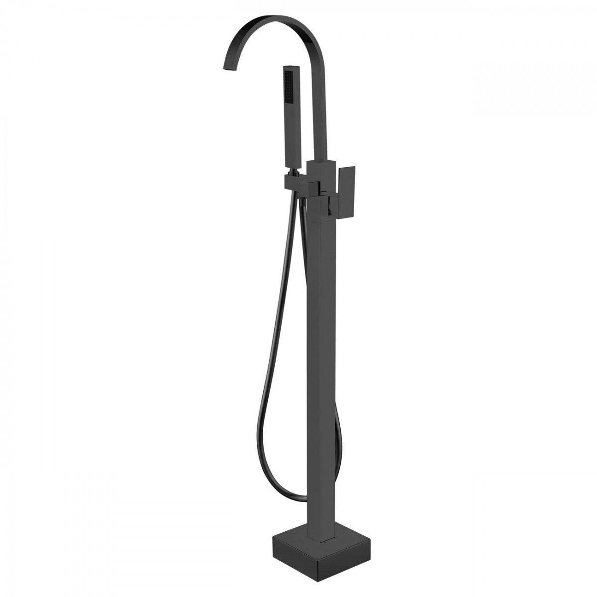 Contemporary Freestanding Gooseneck Tub Faucet - Chrome | Alternative Image 05 | finish:Chrome
