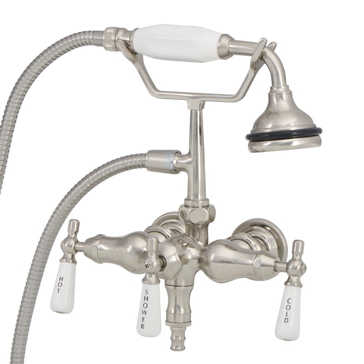 Clawfoot Bathtub Wall Mount Downspout Faucet with Handshower | Alternative Image 01 | finish:Oil Rubbed Bronze