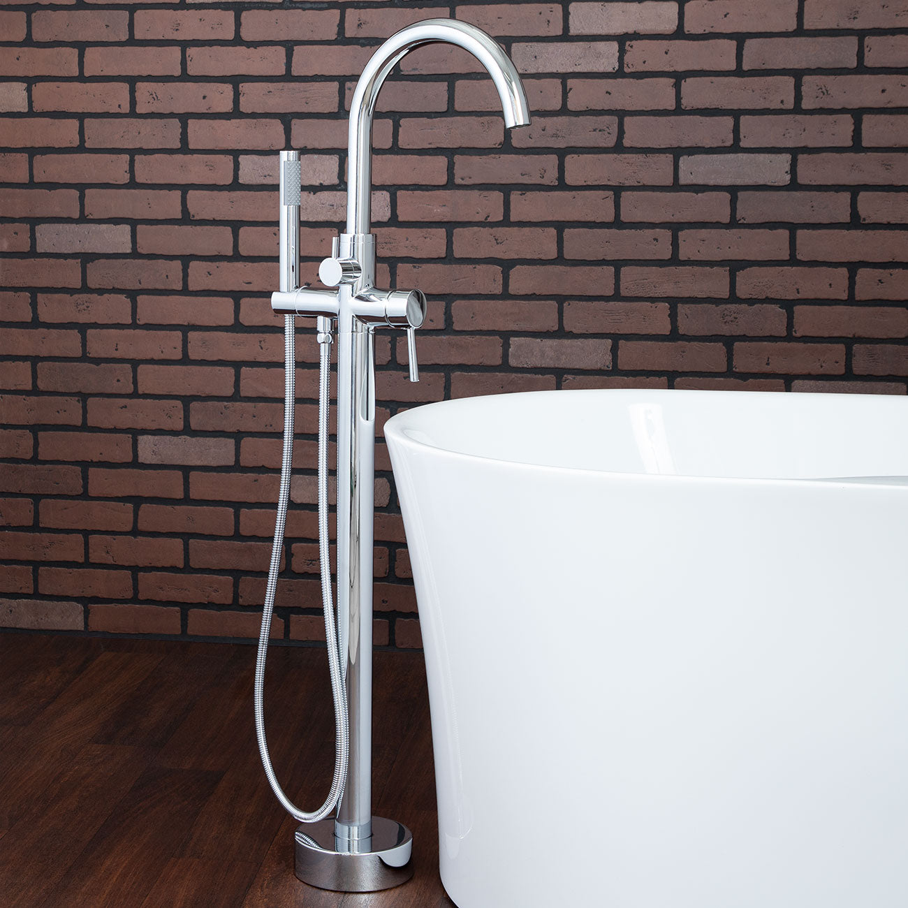 High Flow Freestanding Faucet - Chrome | Alternative Image 02 | finish:Chrome