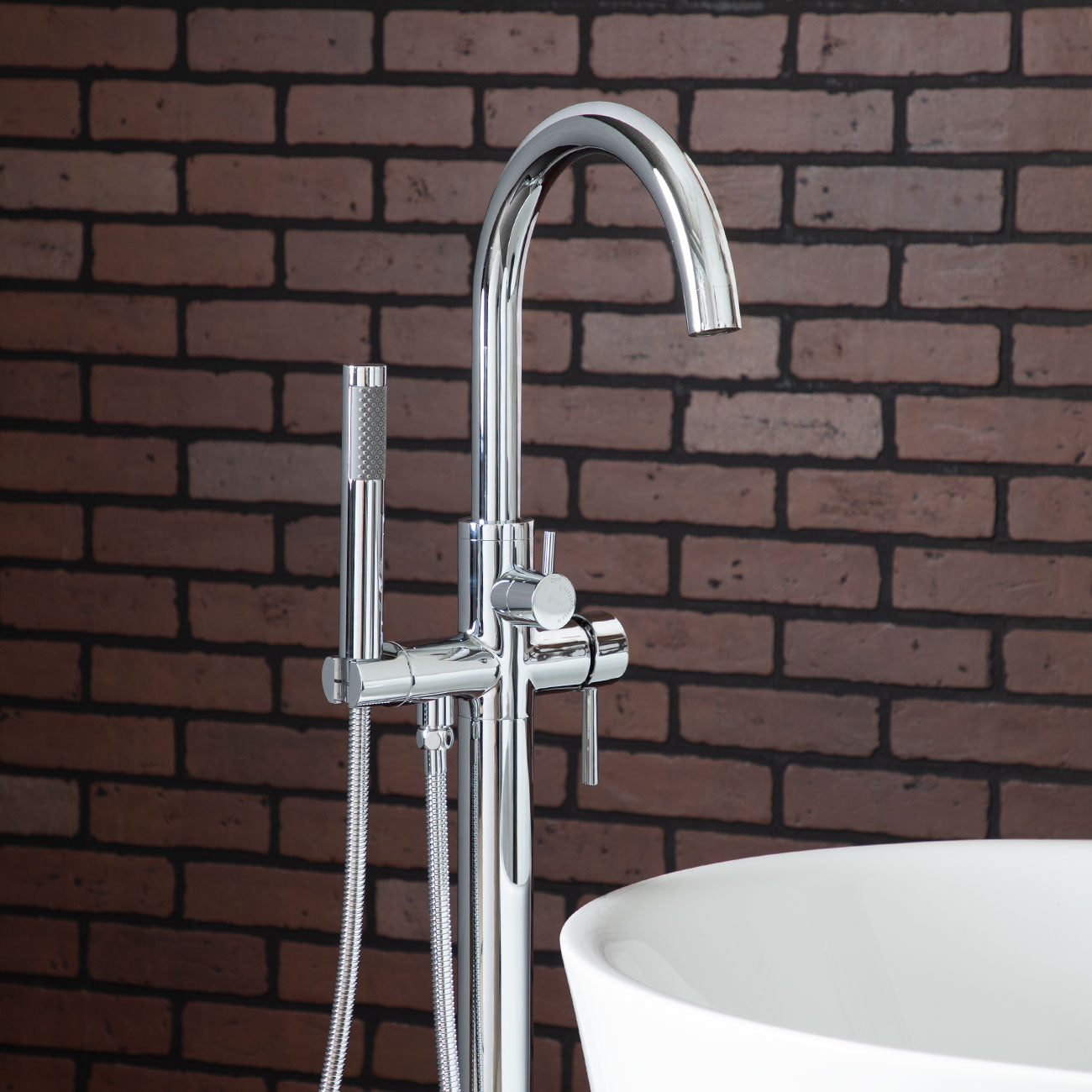 High Flow Freestanding Faucet - Chrome | Alternative Image 03 | finish:Chrome