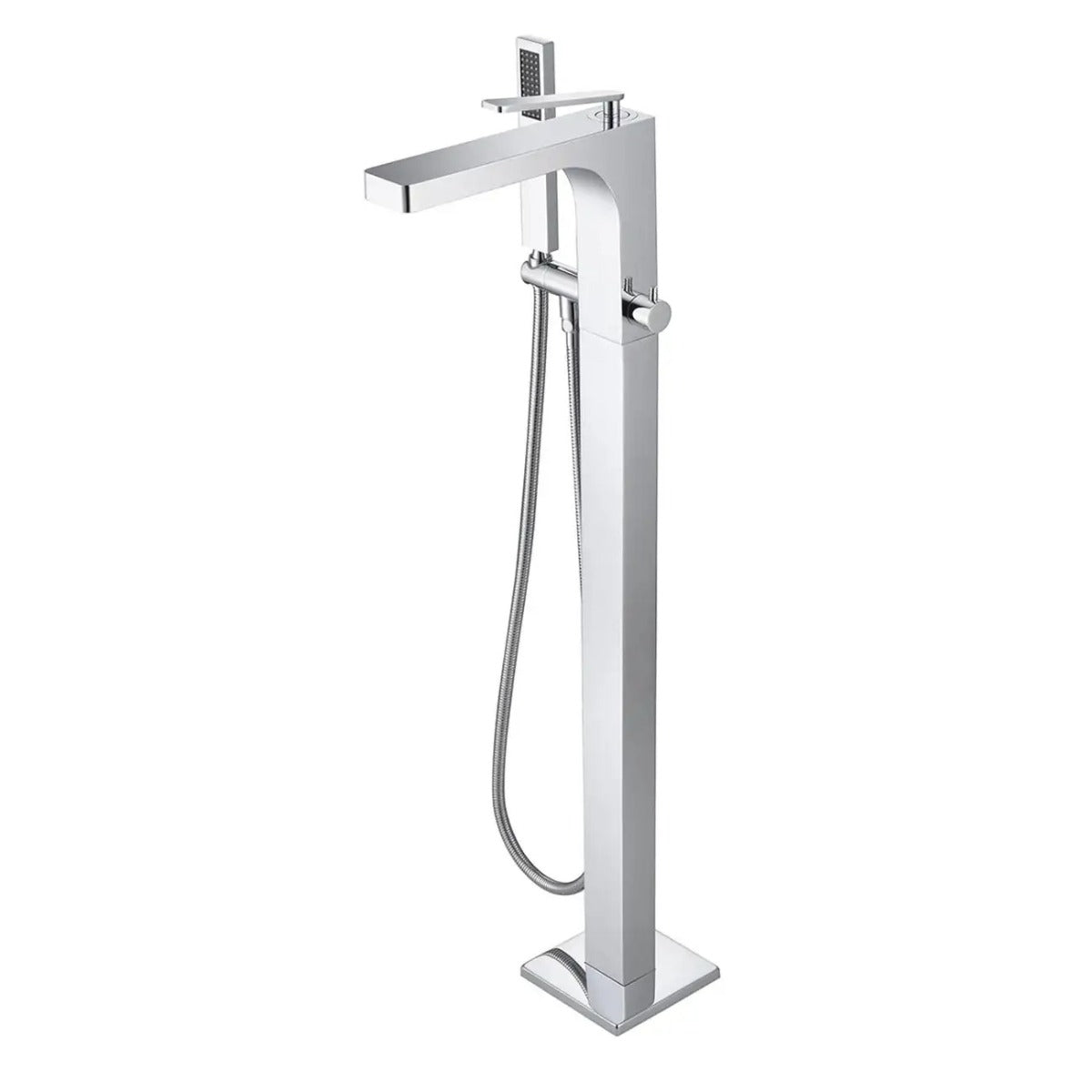 Infinity High-Flow Geometric Freestanding Tub Faucet | Alternative Image 01 | finish:Chrome