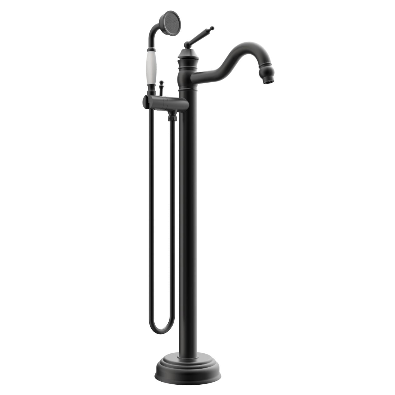 Traditional High Flow Freestanding Tub Faucet | Alternative Image 01 | finish:Matte Black