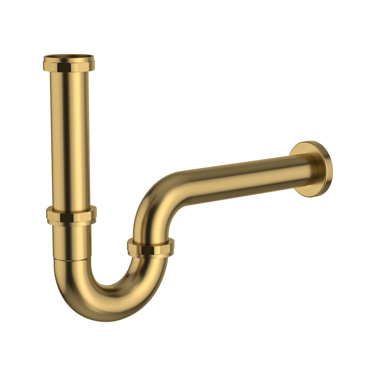 Solid Brass Kitchen Sink P Trap | Alternative Image 02 | finish:Brushed Nickel