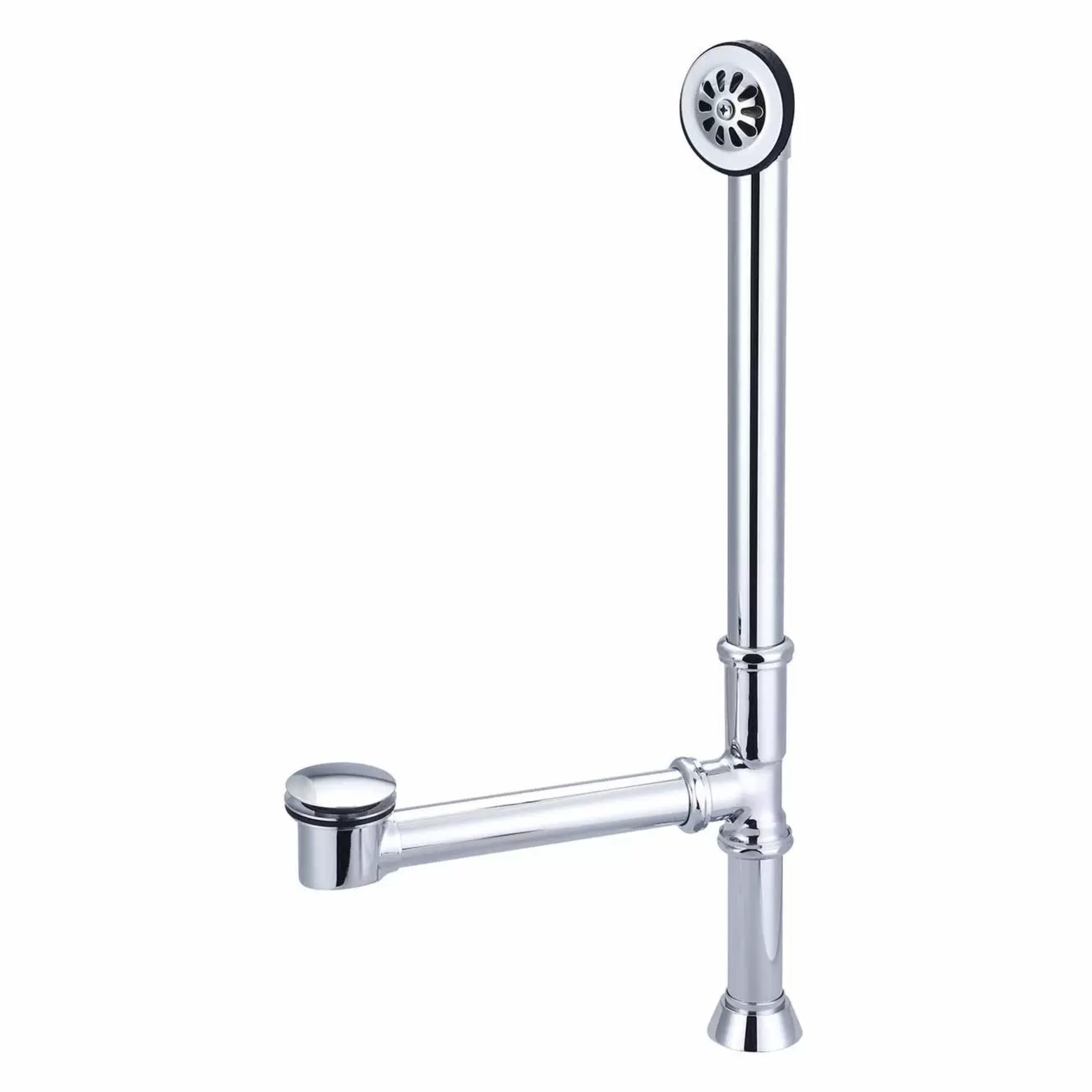 Toe Tapper Pop-Up Clawfoot Tub Drain - Chrome | Alternative Image 01 | finish:Chrome