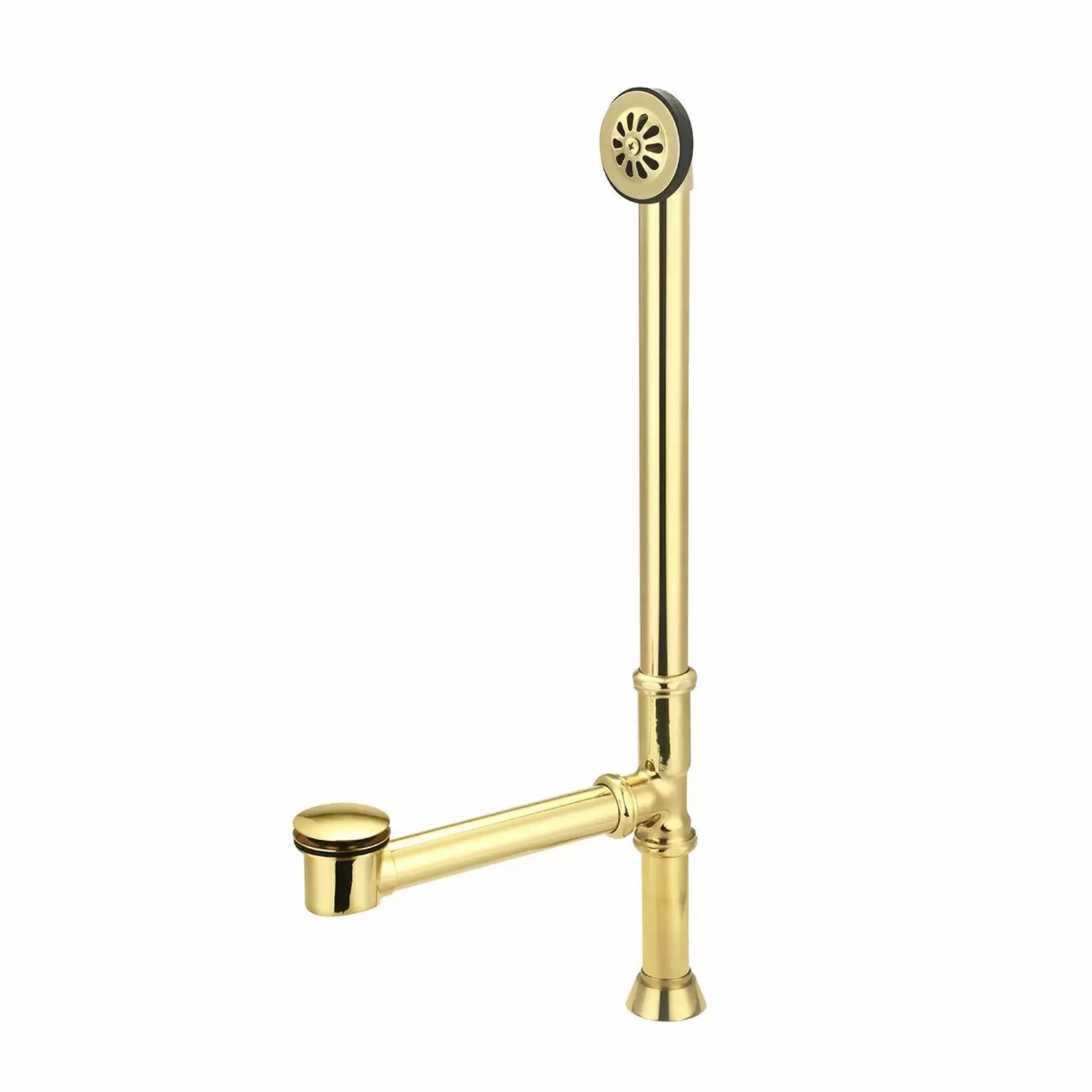 Toe Tapper Pop-Up Clawfoot Tub Drain - Polished Brass | Alternative Image 01 | finish:Polished Brass