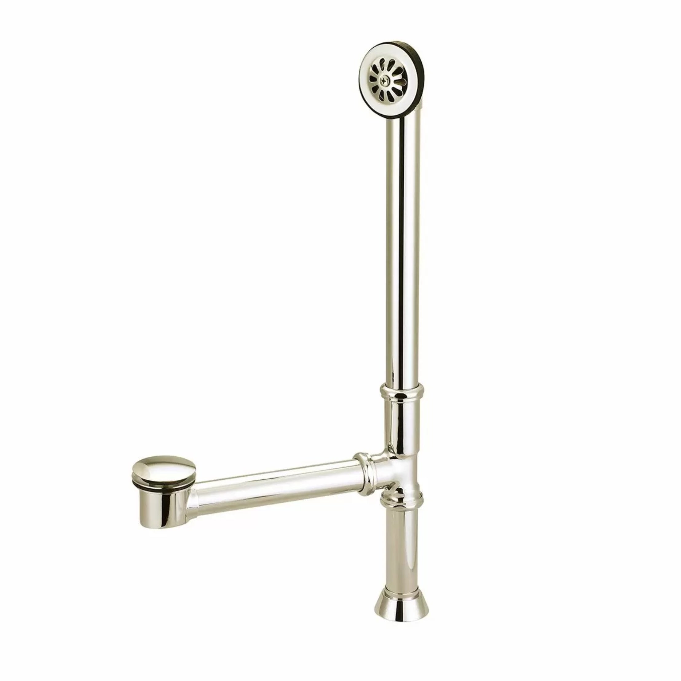 Toe Tapper Pop-Up Clawfoot Tub Drain - Polished Nickel | Alternative Image 01 | finish:Polished Nickel