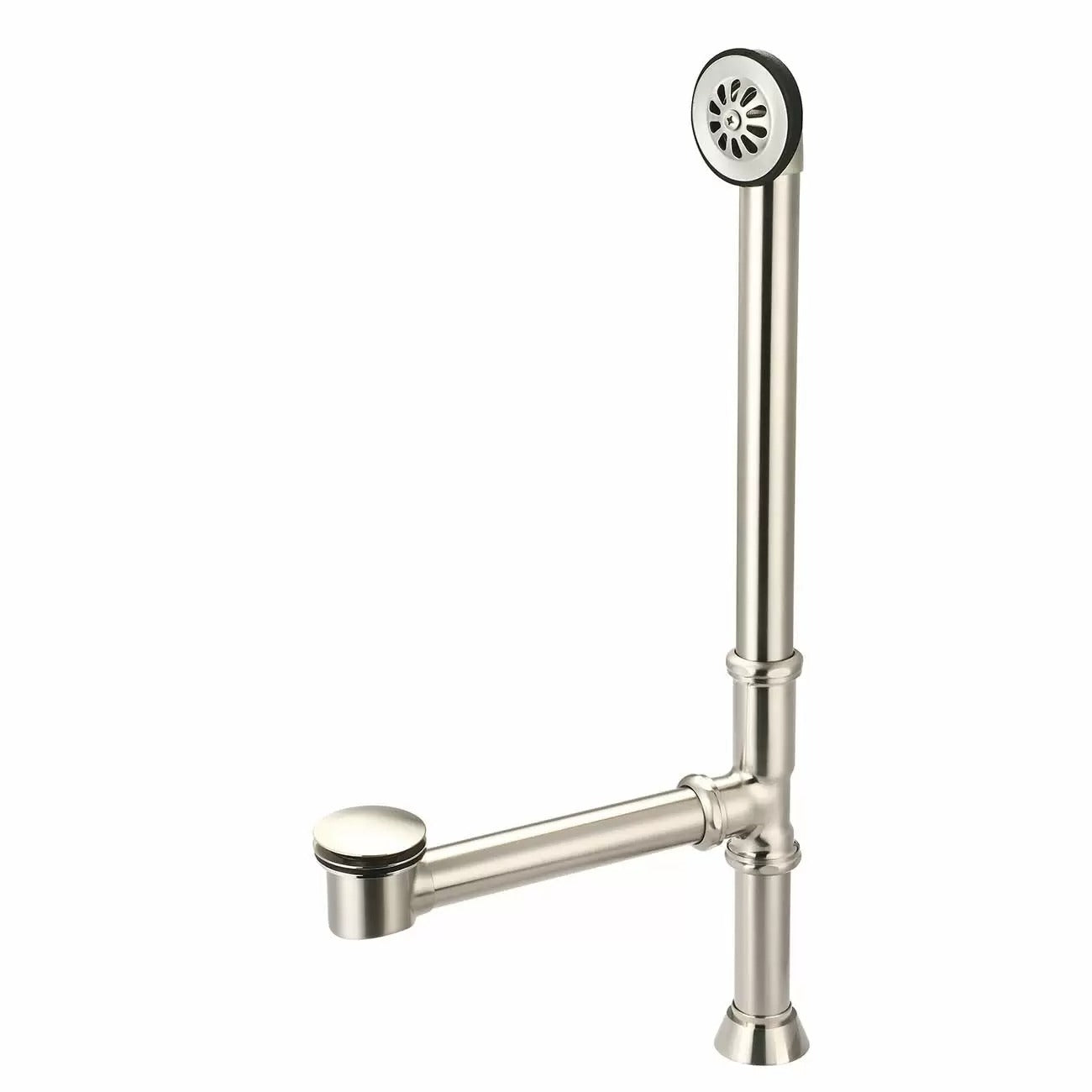 Toe Tapper Pop-Up Clawfoot Tub Drain - Brushed Nickel | Alternative Image 01 | finish:Brushed Nickel