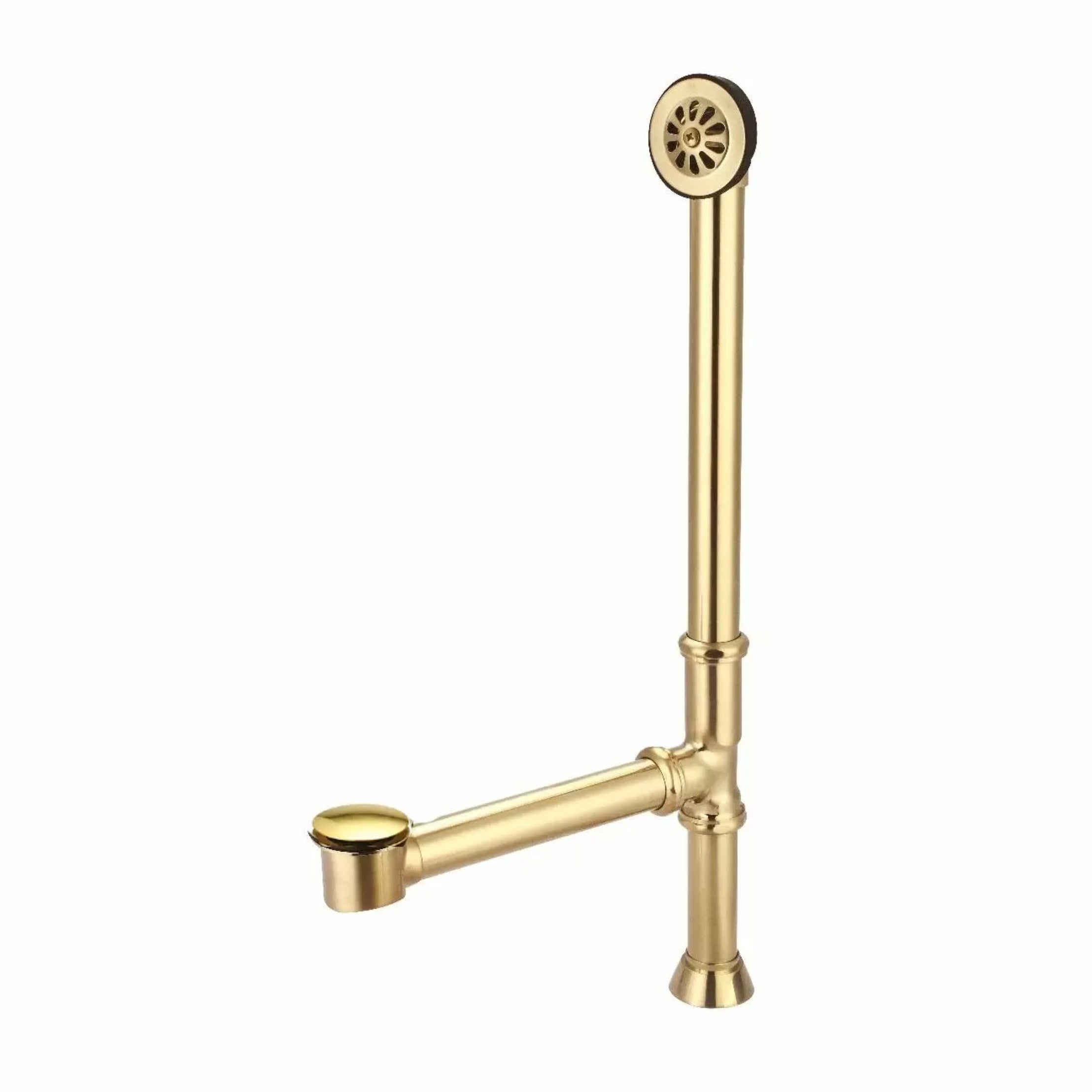 Toe Tapper Pop-Up Clawfoot Tub Drain - Brushed Brass | Alternative Image 01 | finish:Brushed Brass