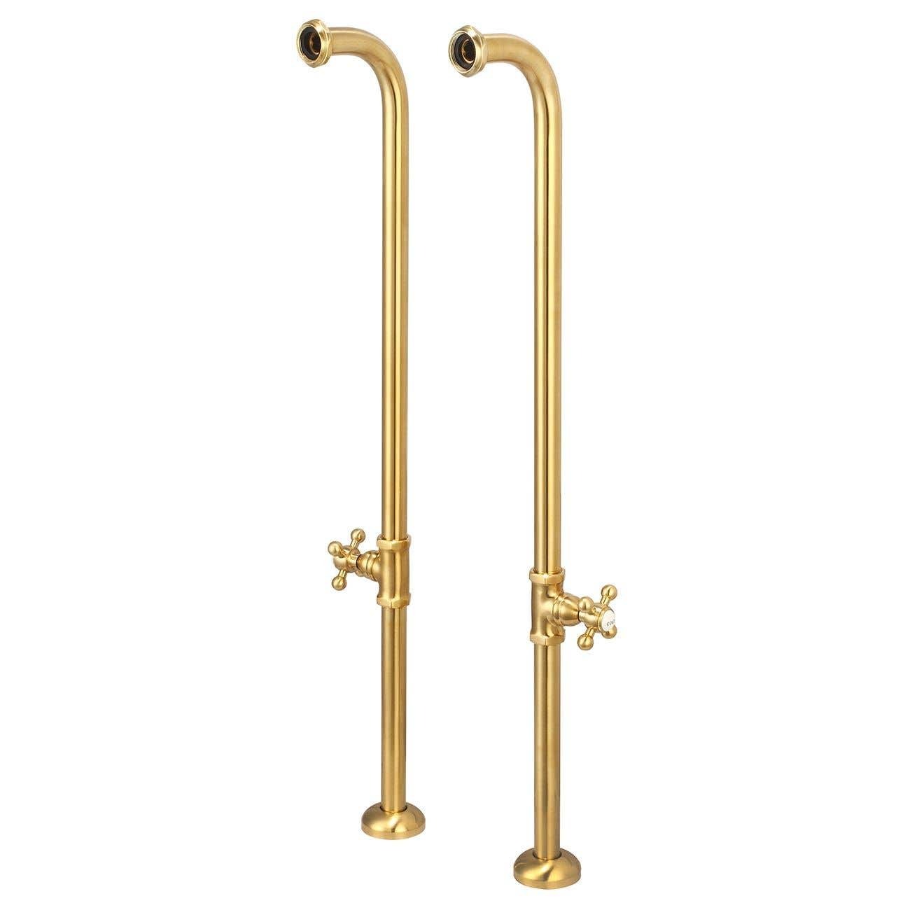 Single Offset Freestanding Tub Supply Lines - Oil Rubbed Bronze | Alternative Image 02 | finish:Oil Rubbed Bronze