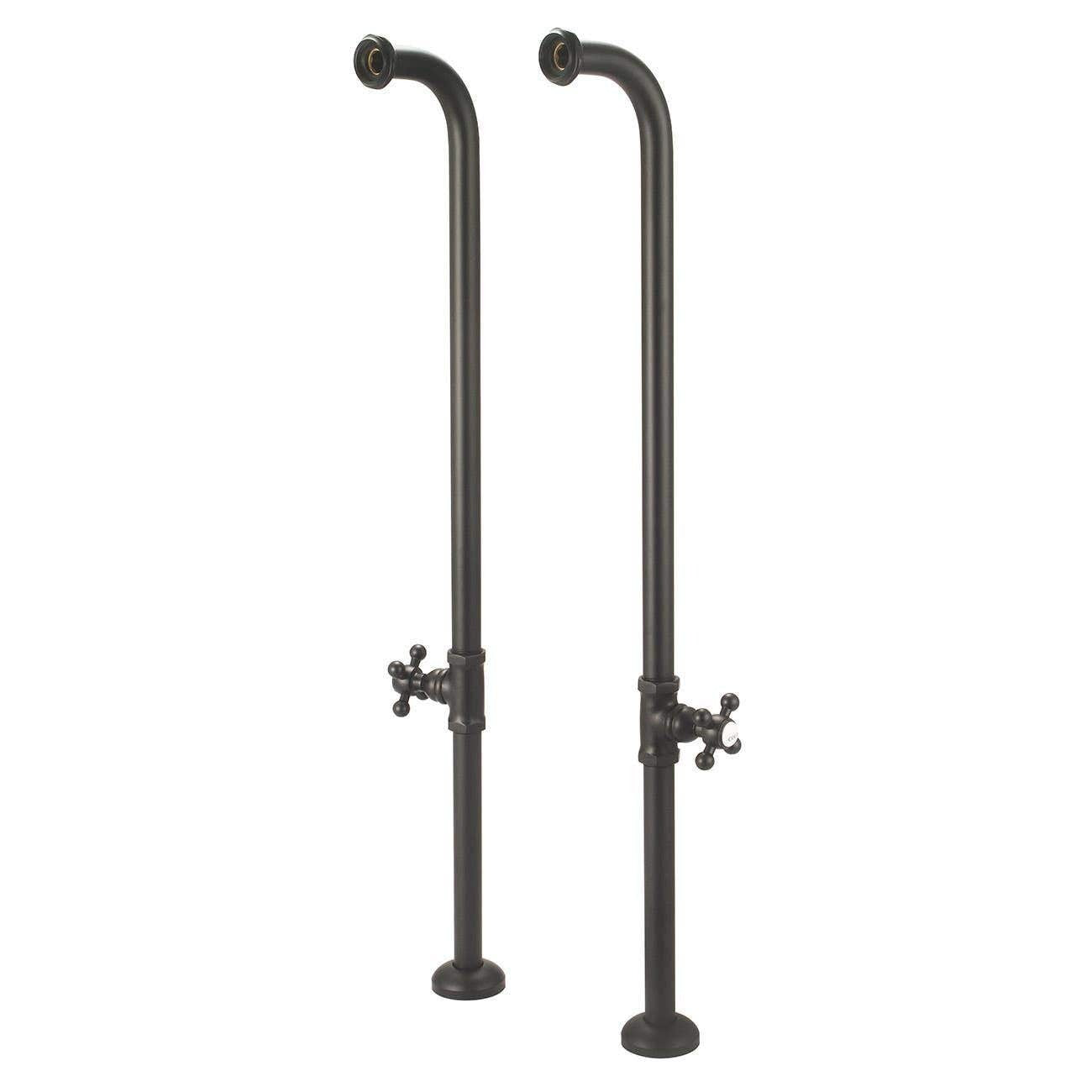 Single Offset Freestanding Tub Supply Lines - Oil Rubbed Bronze | Alternative Image 04 | finish:Oil Rubbed Bronze