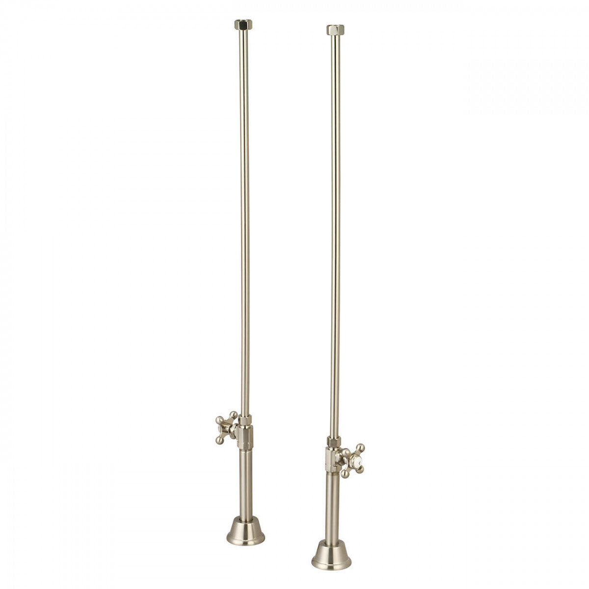 Clawfoot Tub Straight Tub Supply Lines with Shut Off Valves | Alternative Image 02 | finish:Matte Black