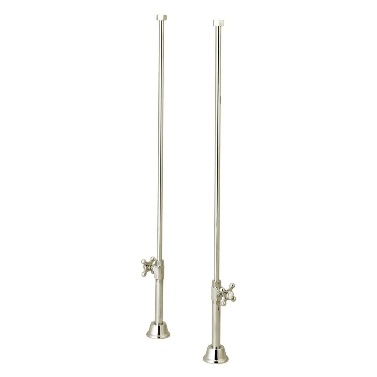 Clawfoot Tub Straight Tub Supply Lines with Shut Off Valves | Alternative Image 07 | finish:Matte Black