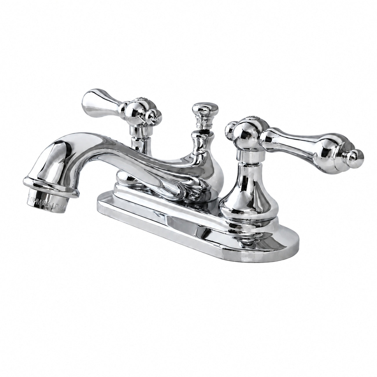 Charlotte Centerset Bathroom Sink Faucet - Metal Lever Handles - Chrome | Alternative Image 01 | finish:Chrome