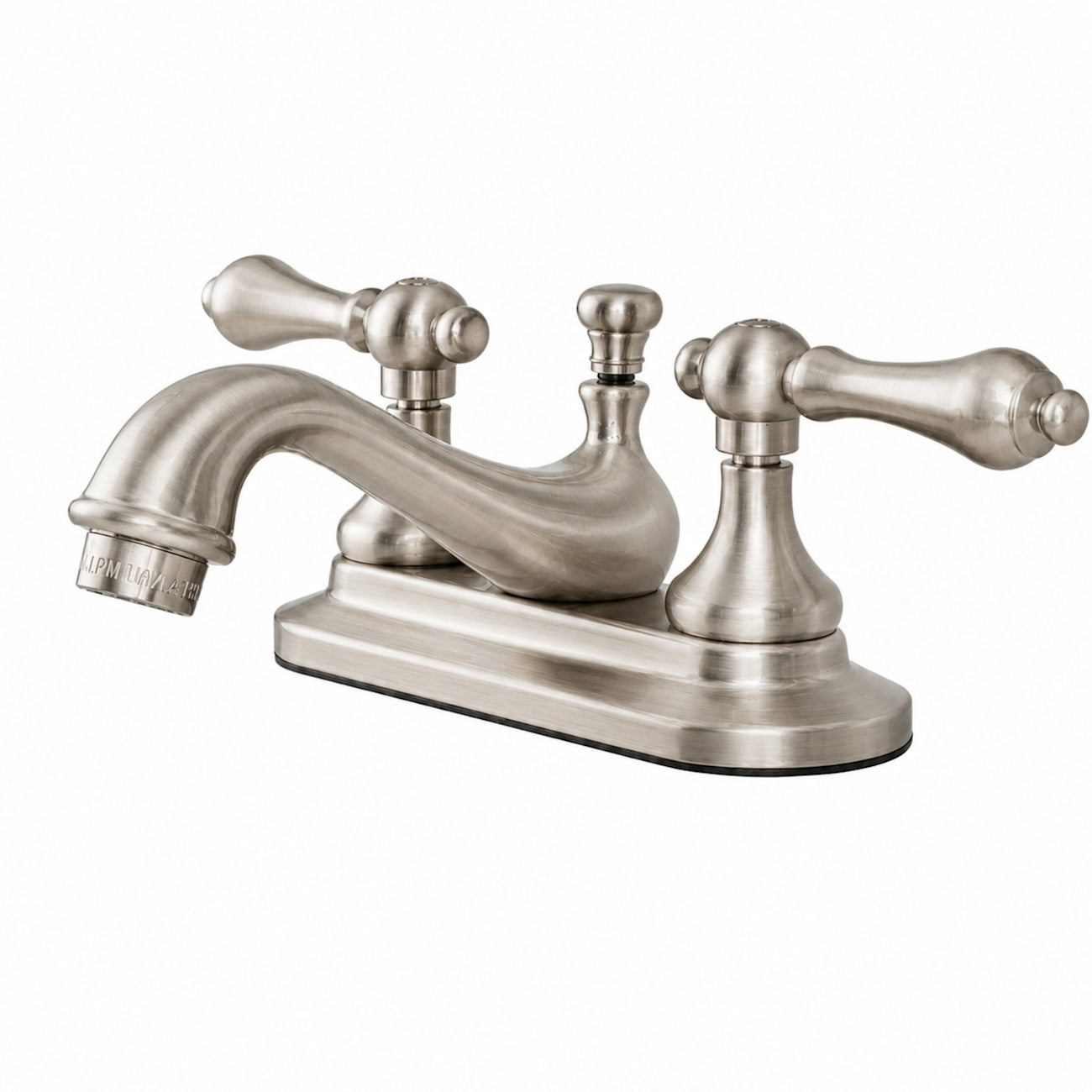 Charlotte Centerset Bathroom Sink Faucet - Metal Lever Handles - Brushed Nickel | Alternative Image 01 | finish:Brushed Nickel
