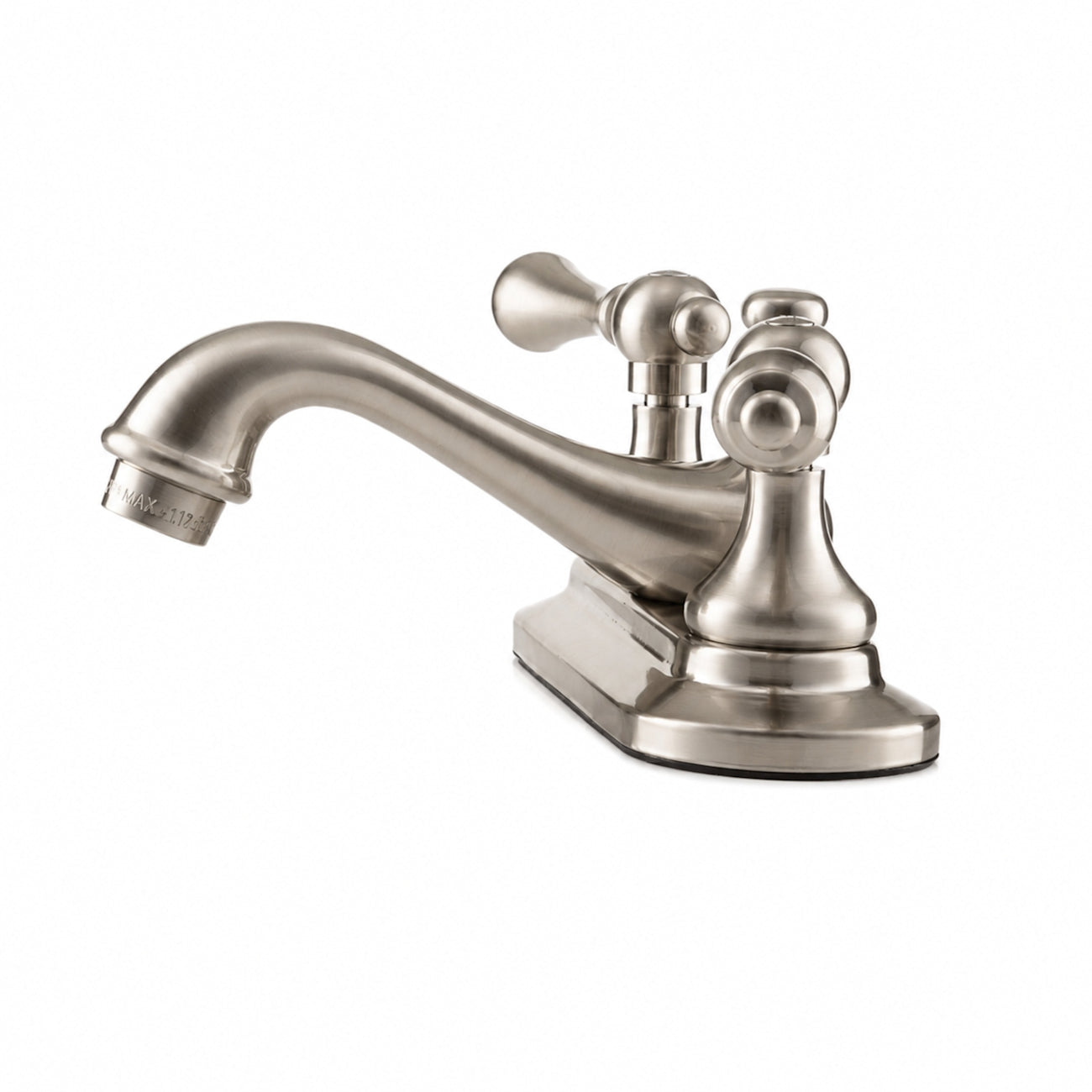 Charlotte Centerset Bathroom Sink Faucet - Metal Lever Handles - Brushed Nickel | Alternative Image 02 | finish:Brushed Nickel