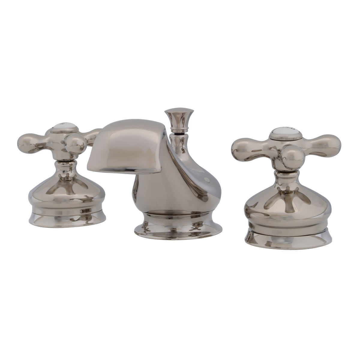 Mila Widespread Bathroom Sink Faucet - Metal Cross Handles - Chrome | Alternative Image 03 | finish:Chrome