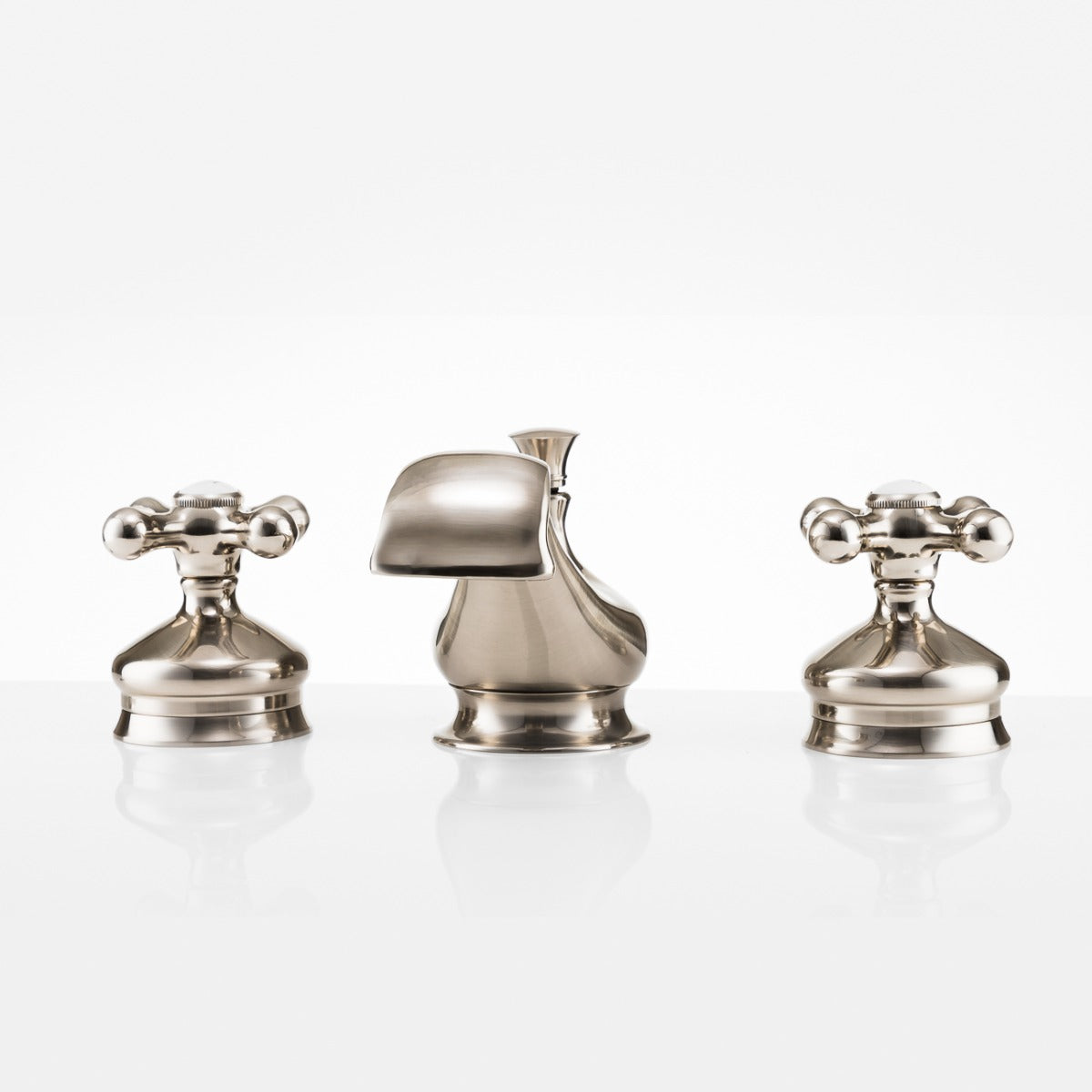 Mila Widespread Bathroom Sink Faucet - Metal Cross Handles - Chrome | Alternative Image 04 | finish:Chrome