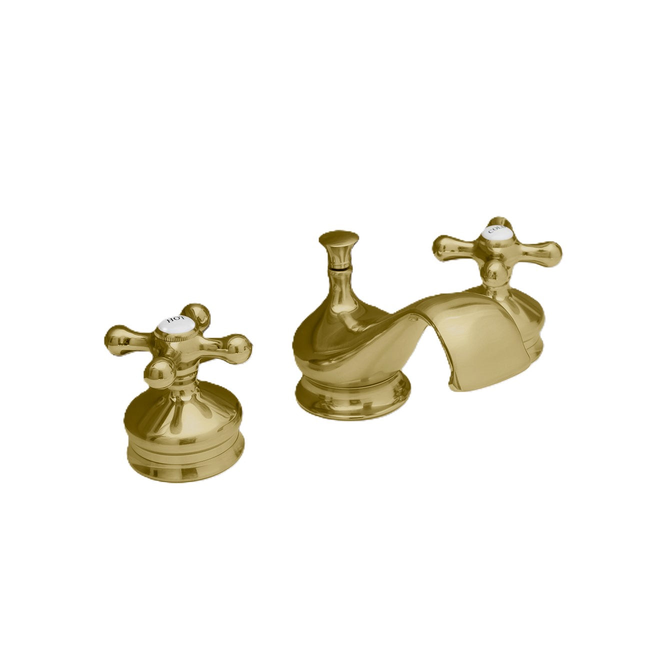 Mila Widespread Bathroom Sink Faucet - Metal Cross Handles - Chrome | Alternative Image 06 | finish:Chrome