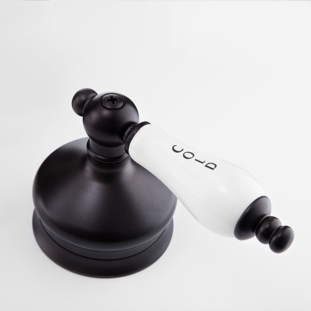 Mila Widespread Bathroom Sink Faucet - Porcelain Lever Handles - Oil Rubbed Bronze | Alternative Image 03 | finish:Oil Rubbed Bronze