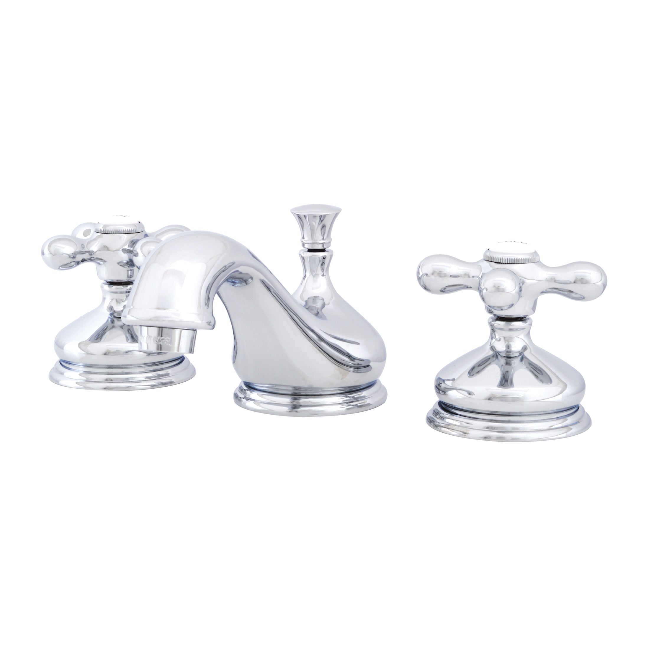 Camilla Widespread Bathroom Sink Faucet - Metal Cross Handles - Chrome | Alternative Image 01 | finish:Chrome