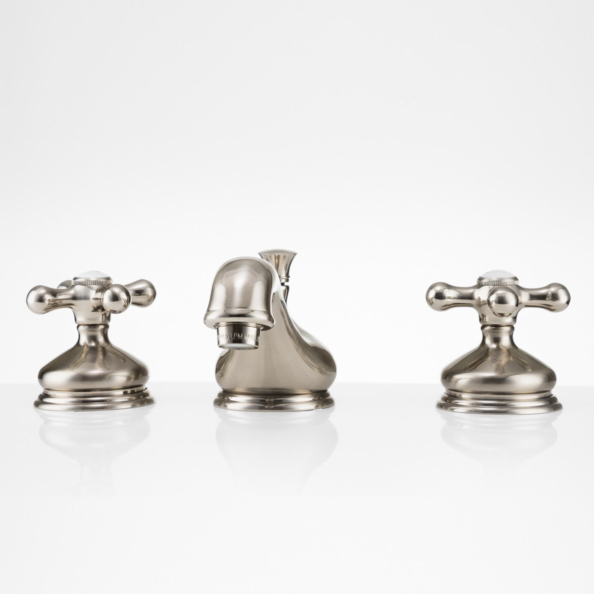Camilla Widespread Bathroom Sink Faucet - Metal Cross Handles - Brushed Nickel | Alternative Image 01 | finish:Brushed Nickel