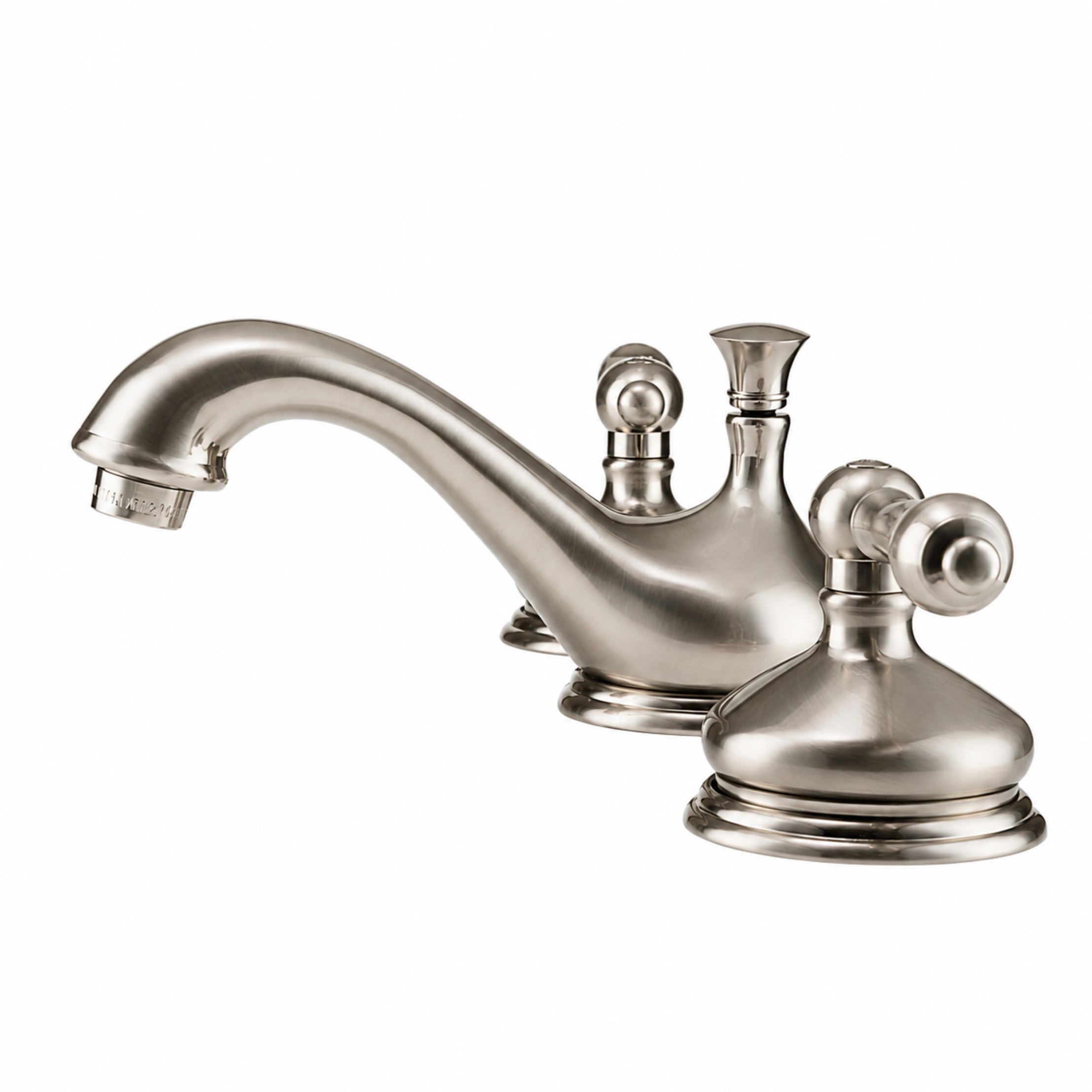 Camilla Widespread Bathroom Sink Faucet - Metal Lever Handles - Brushed Nickel | Alternative Image 02 | finish:Brushed Nickel
