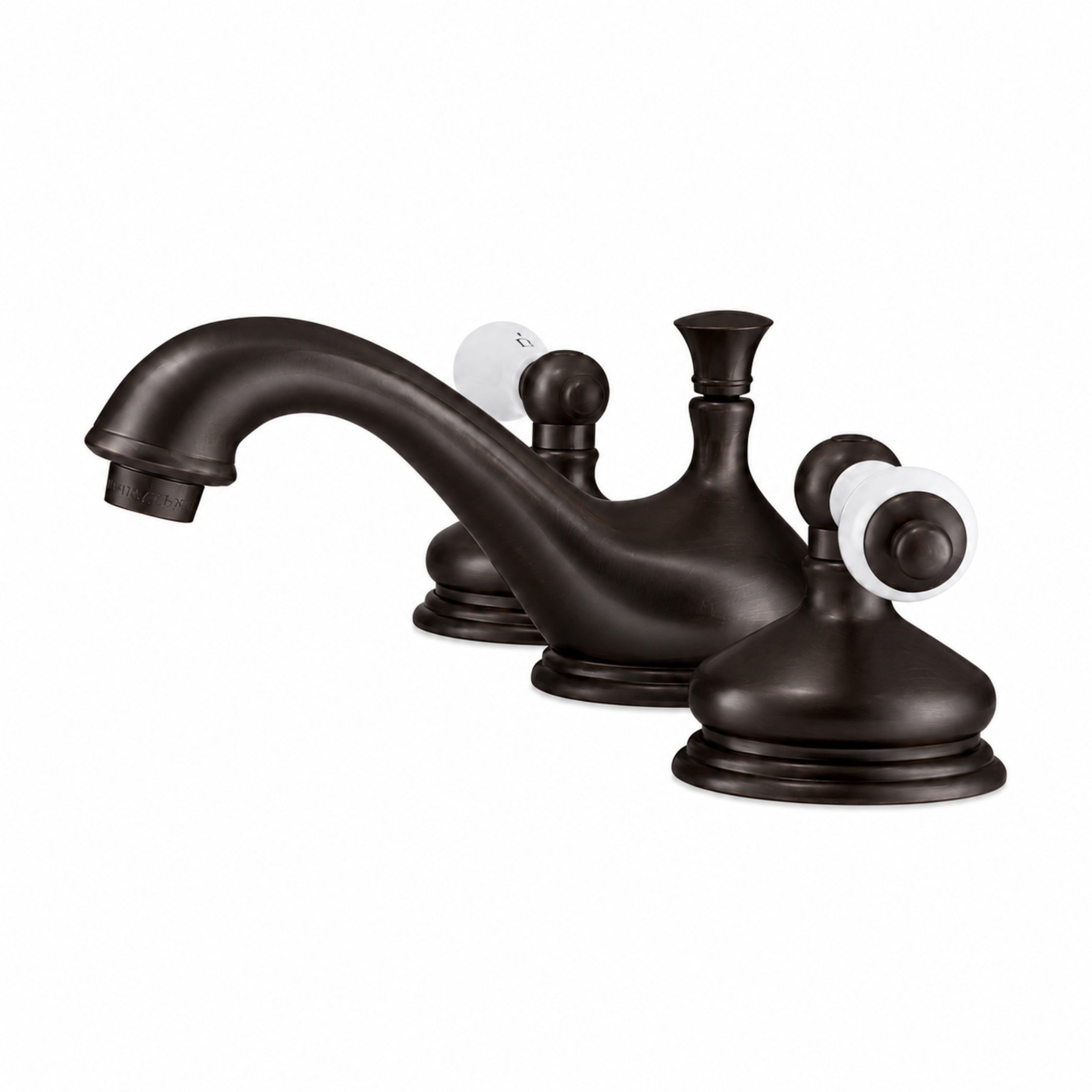 Camilla Widespread Bathroom Sink Faucet - Porcelain Lever Handles - Oil Rubbed Bronze | Alternative Image 02 | finish:Oil Rubbed Bronze