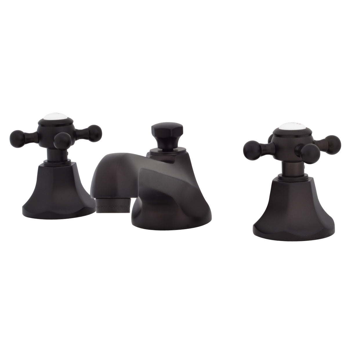 Nouveau Widespread Bathroom Sink Faucet - Metal Cross Handles - Supercoated Brass | Alternative Image 05 | finish:Polished Brass