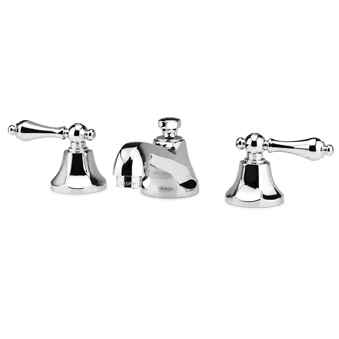 Nouveau Widespread Bathroom Sink Faucet - Metal Lever Handles - Polished Nickel | Alternative Image 01 | finish:Polished Nickel