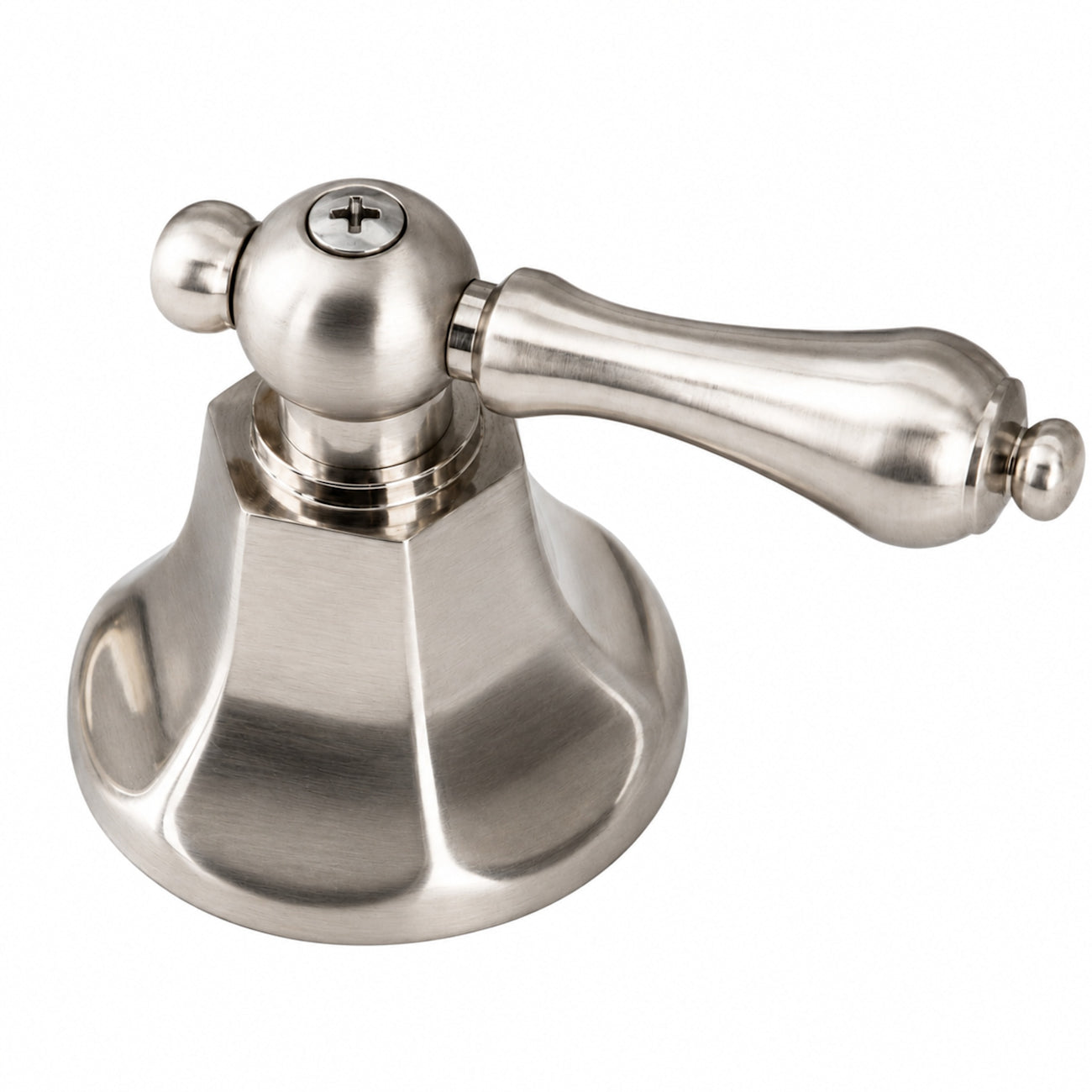 Nouveau Widespread Bathroom Sink Faucet - Metal Lever Handles - Brushed Nickel | Alternative Image 02 | finish:Brushed Nickel