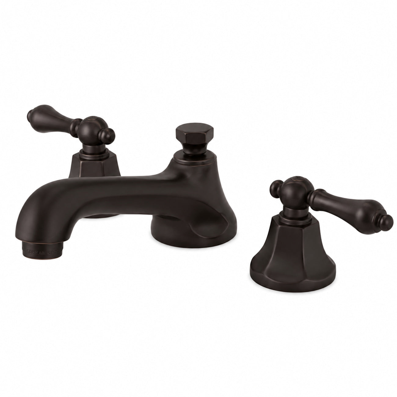 Nouveau Widespread Bathroom Sink Faucet - Metal Lever Handles - Oil Rubbed Bronze | Alternative Image 01 | finish:Oil Rubbed Bronze