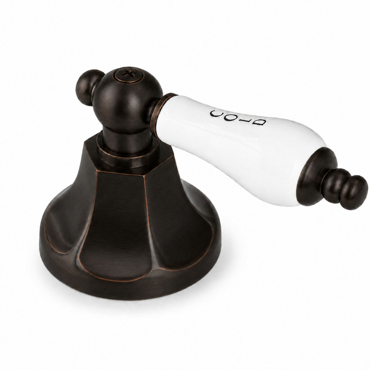 Nouveau Widespread Bathroom Sink Faucet - Porcelain Lever Handles - Oil Rubbed Bronze | Alternative Image 02 | finish:Oil Rubbed Bronze