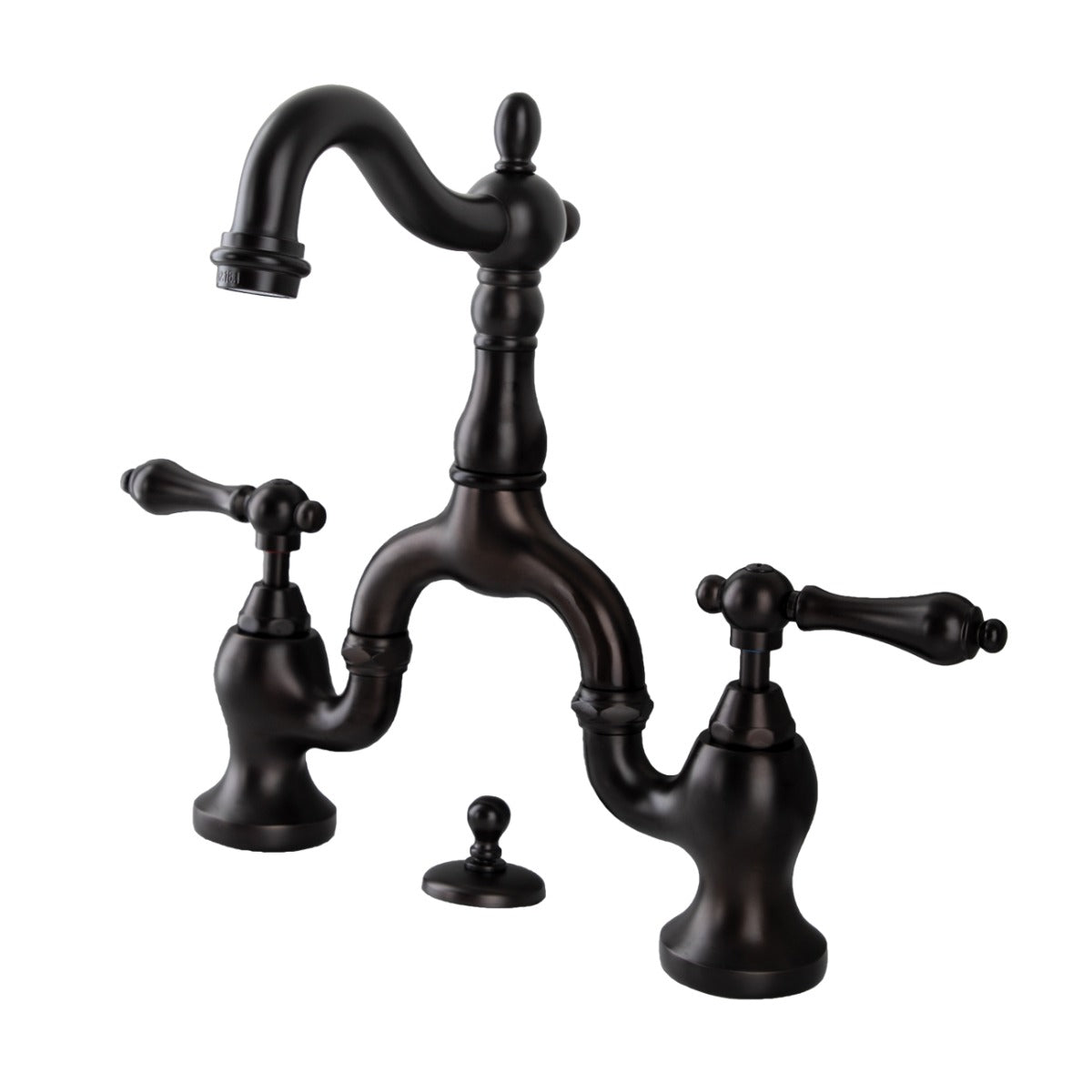 Bellmont Bridge Bathroom Sink Faucet - Metal Lever Handles - Oil Rubbed Bronze | Alternative Image 01 | finish:Oil Rubbed Bronze