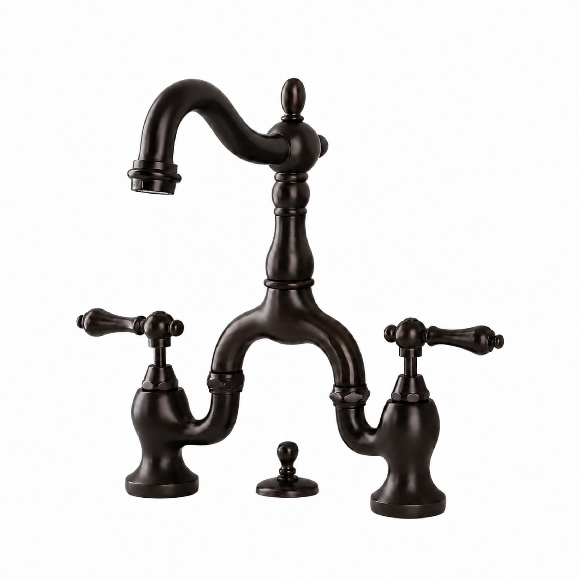 Bellmont Bridge Bathroom Sink Faucet - Metal Lever Handles - Oil Rubbed Bronze | Alternative Image 01 | finish:Oil Rubbed Bronze