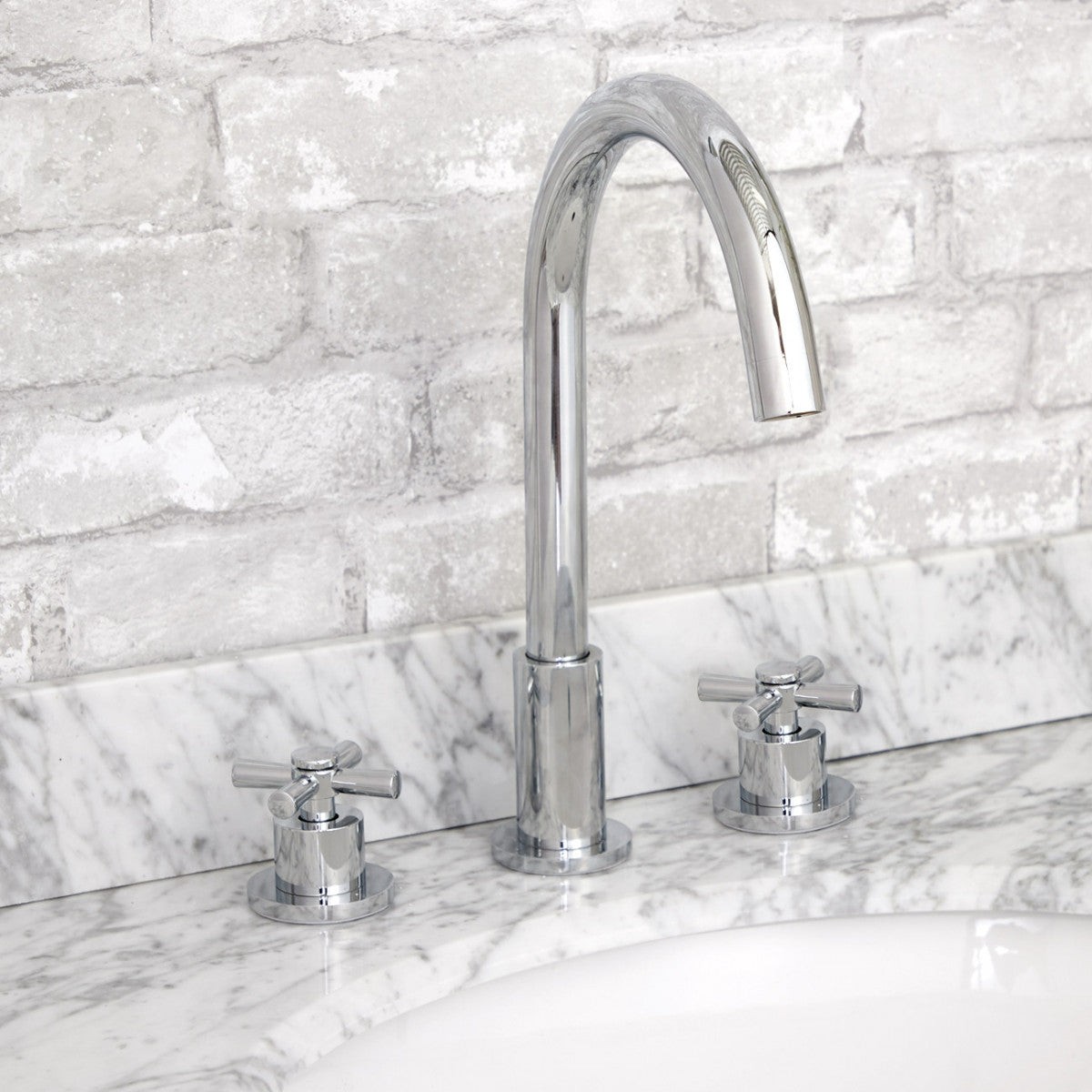 Cyprus Widespread Bathroom Sink Faucet-Matte Black | Alternative Image 02 | finish:Matte Black