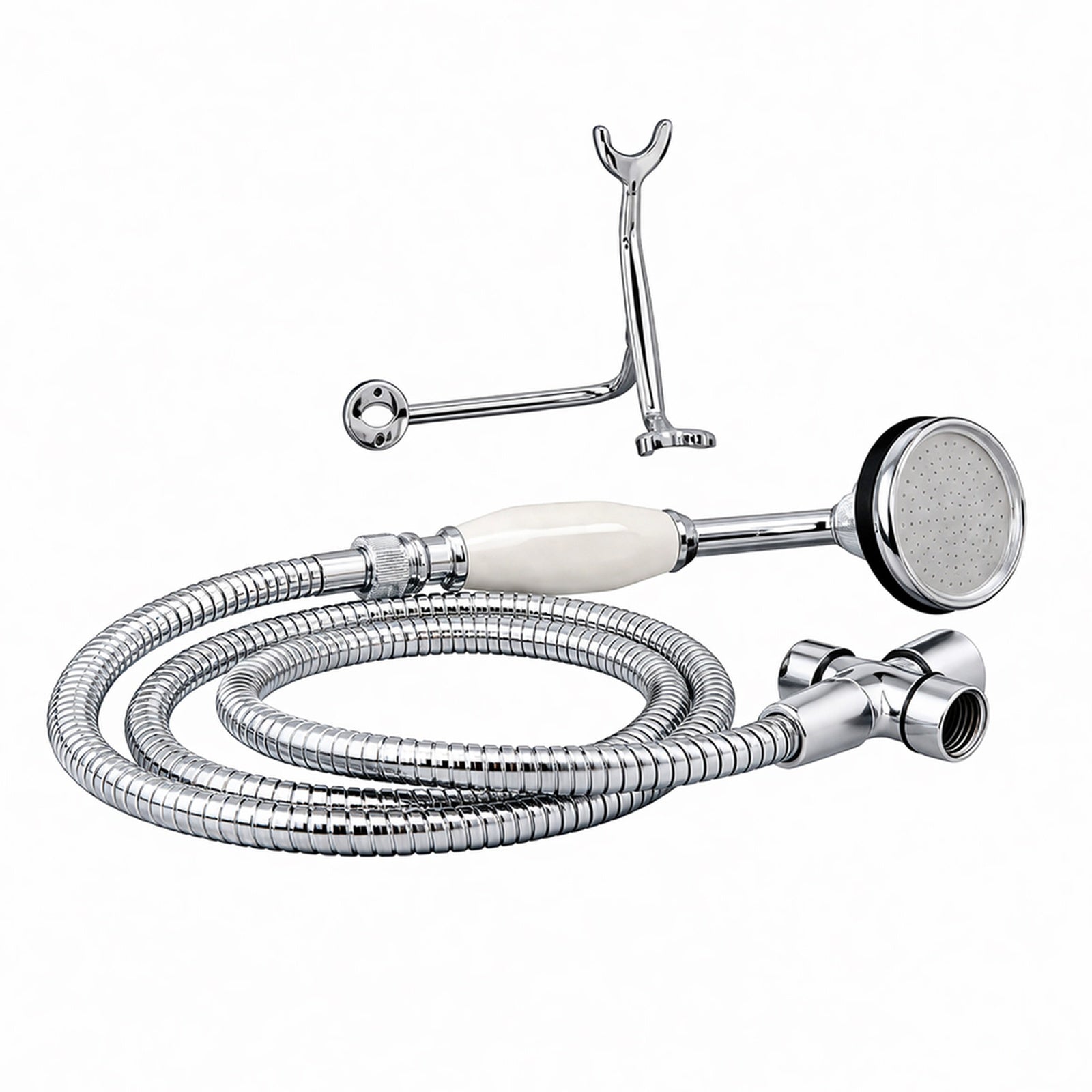 Side Deck Mount Shower Kit with Classic Spout Faucet | Alternative Image 04 | finish:Chrome | shower head:Watering Can